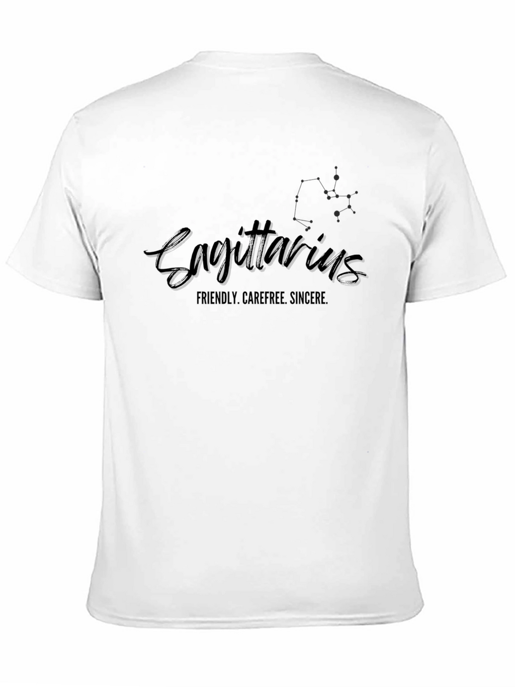 Sagittarius Zodiac Black T-Shirt for Men