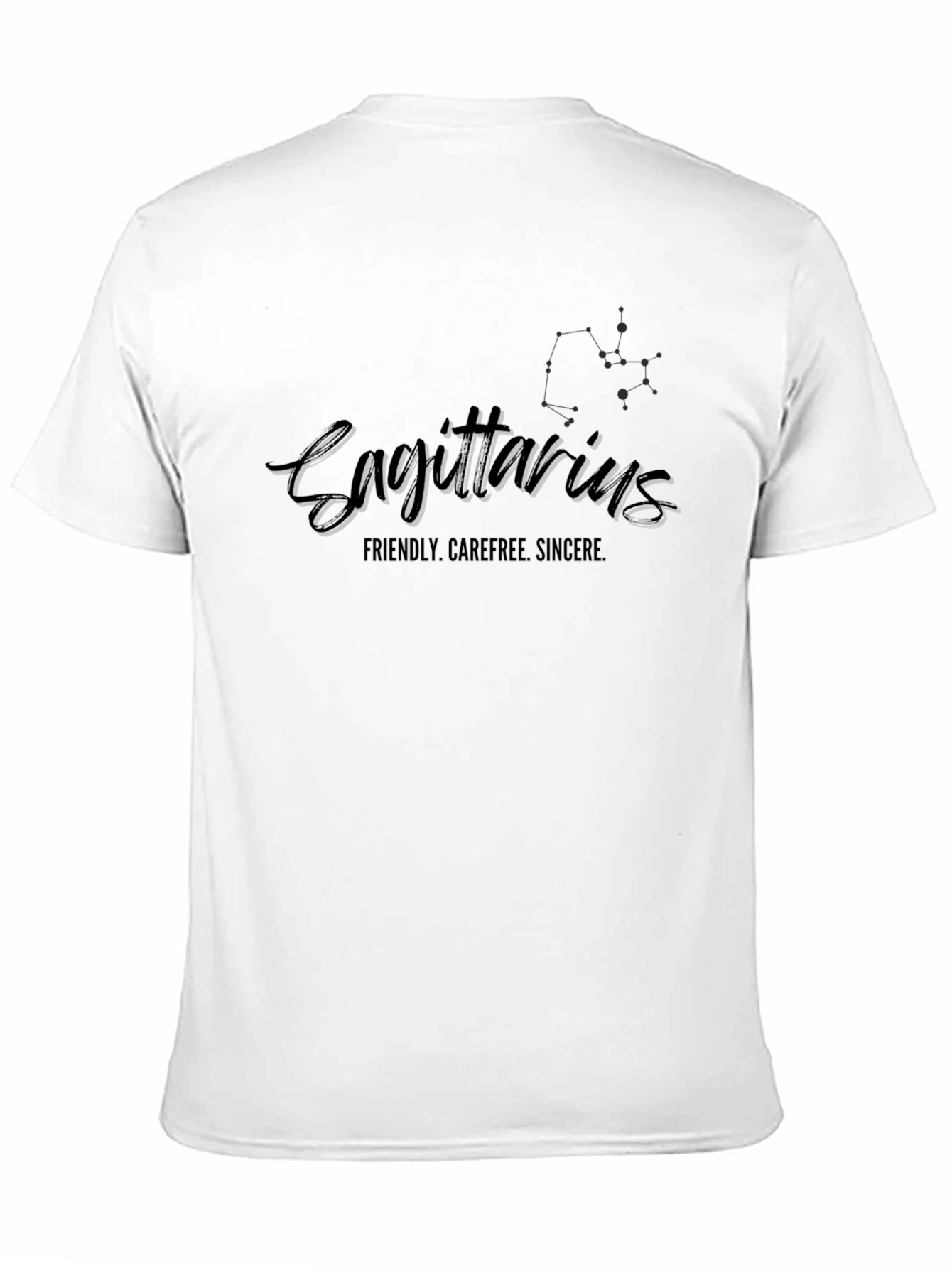 Sagittarius Zodiac Black T-Shirt for Men