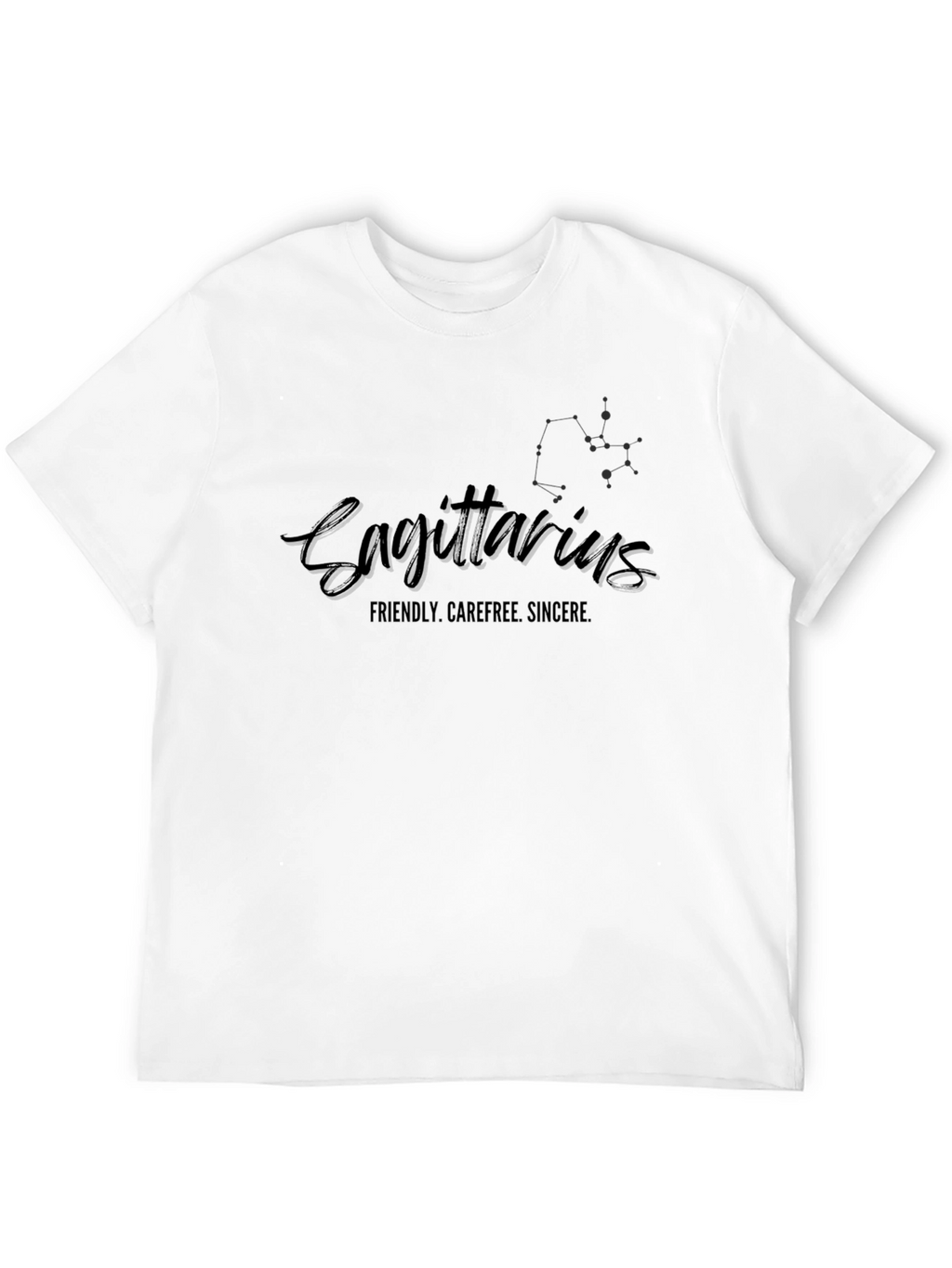 Sagittarius Zodiac Black T-Shirt for Men