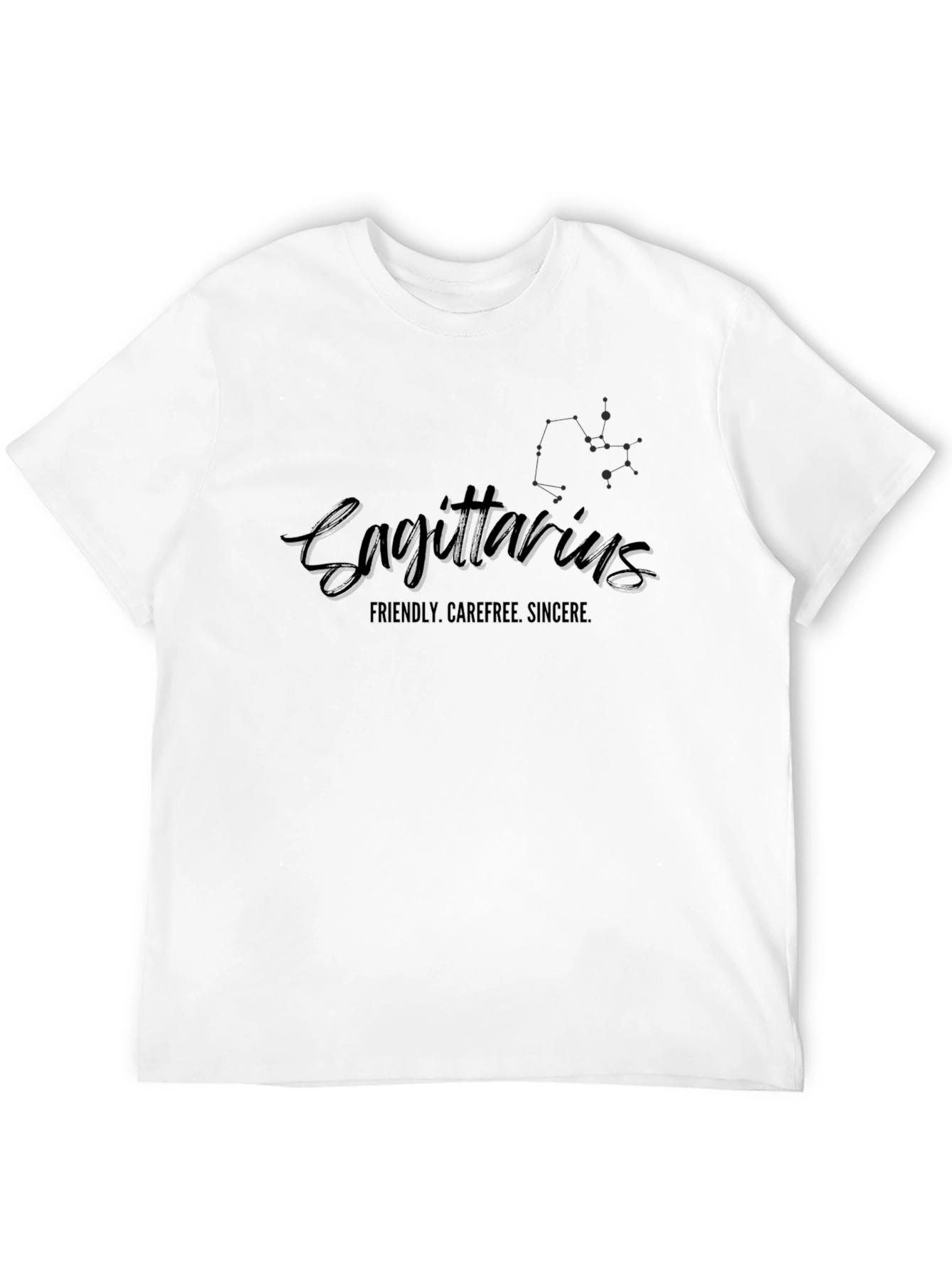 Sagittarius Zodiac Black T-Shirt for Men