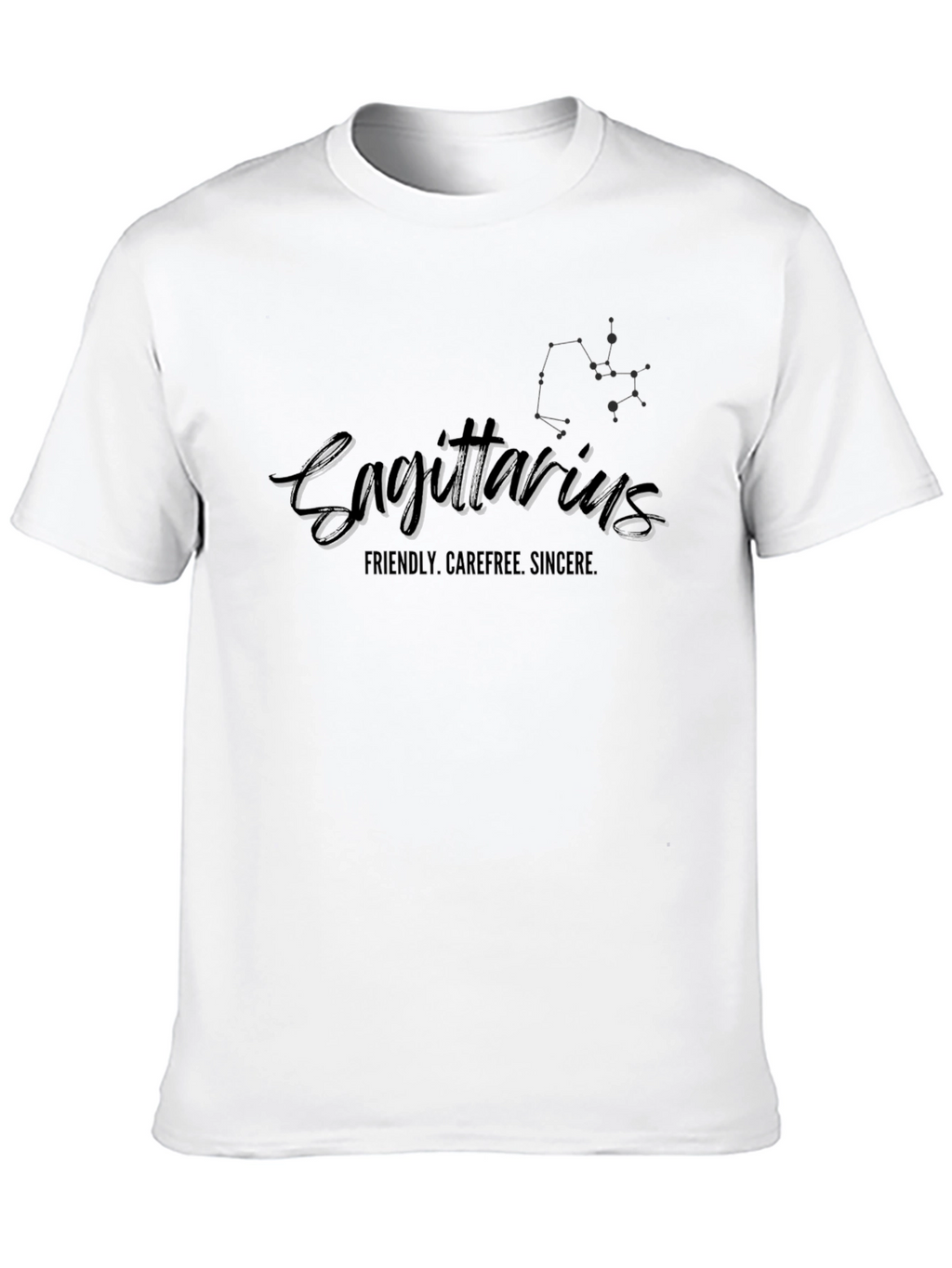 Sagittarius Zodiac Black T-Shirt for Men