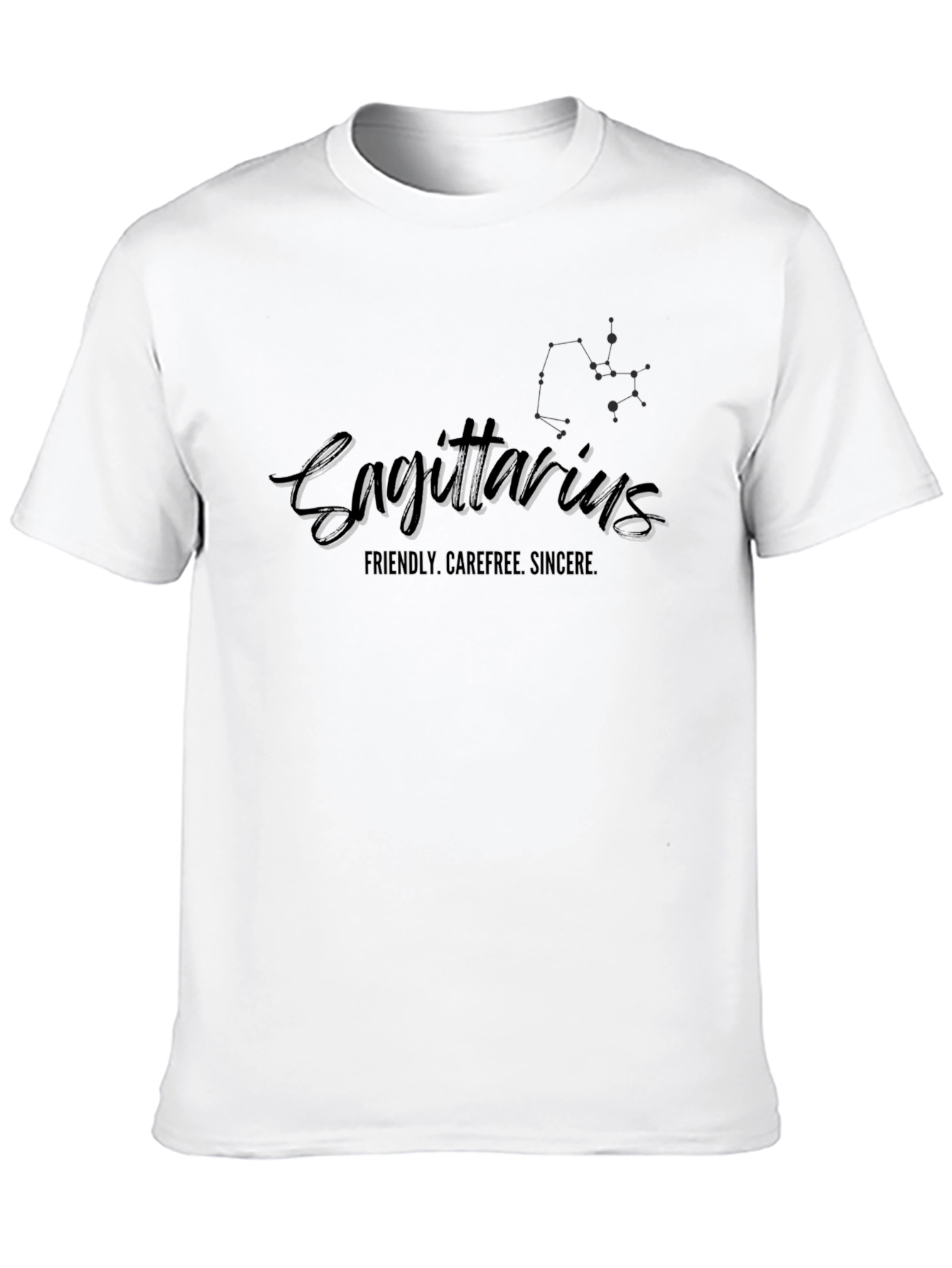 Sagittarius Zodiac Black T-Shirt for Men