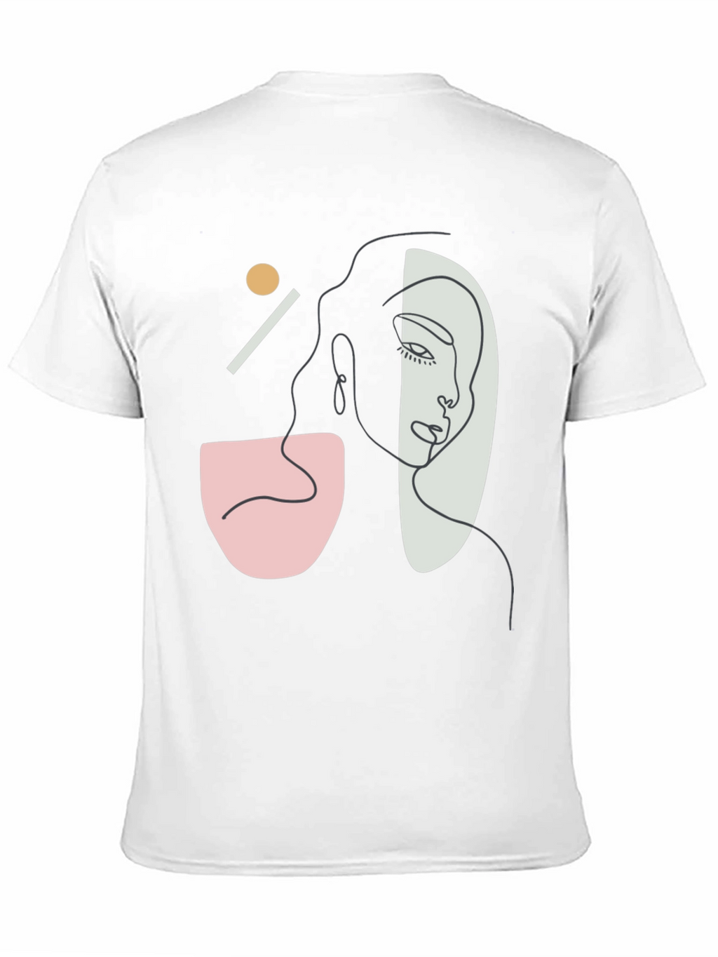 Abstract Face Graphic Tee - Modern Art T-Shirt