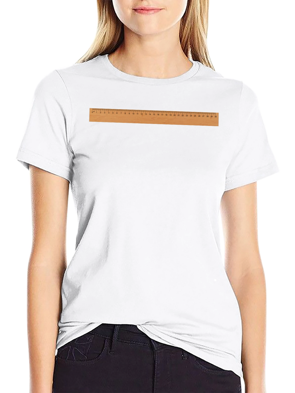 Ruler Graphic T-Shirt - Funny Measurement Tee