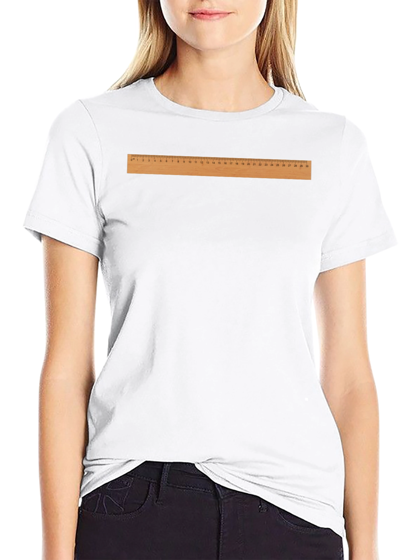 Ruler Graphic T-Shirt - Funny Measurement Tee