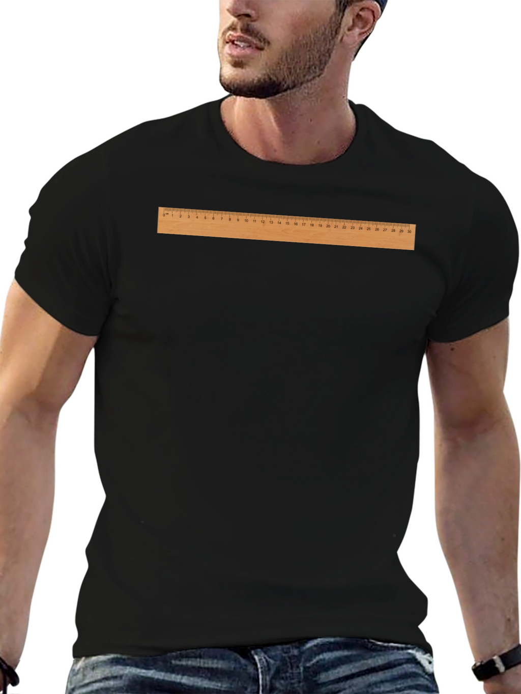Ruler Graphic T-Shirt - Funny Measurement Tee
