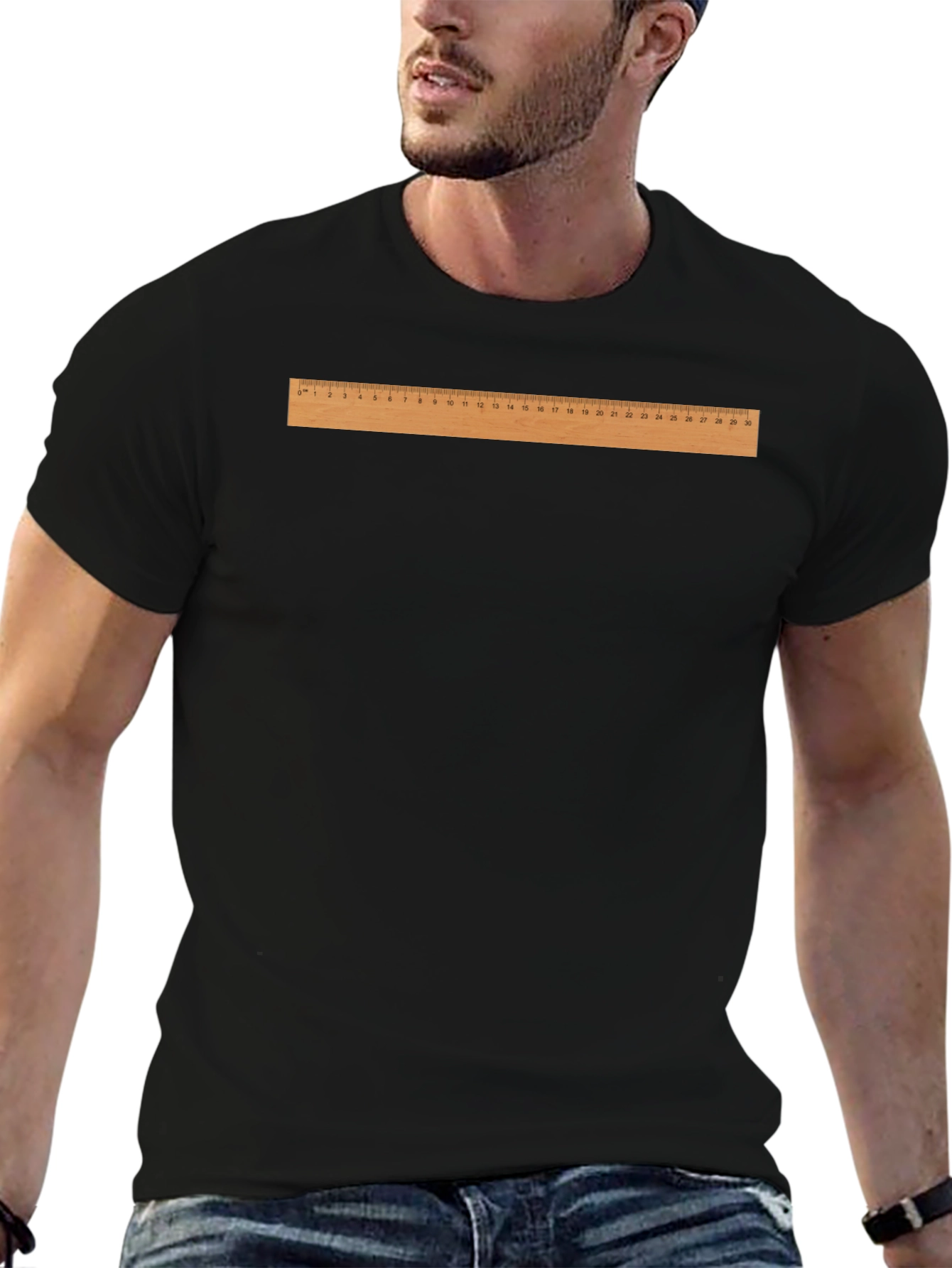 Ruler Graphic T-Shirt - Funny Measurement Tee