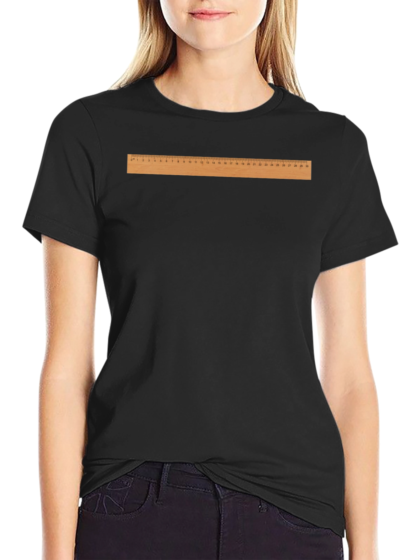 Ruler Graphic T-Shirt - Funny Measurement Tee