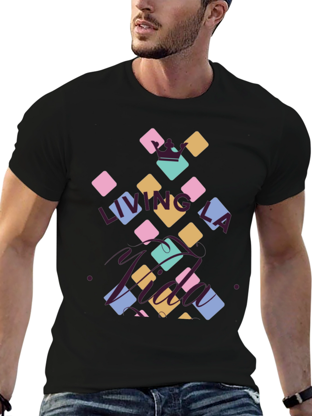 Living La Vida T-Shirt Casual Graphic Tee