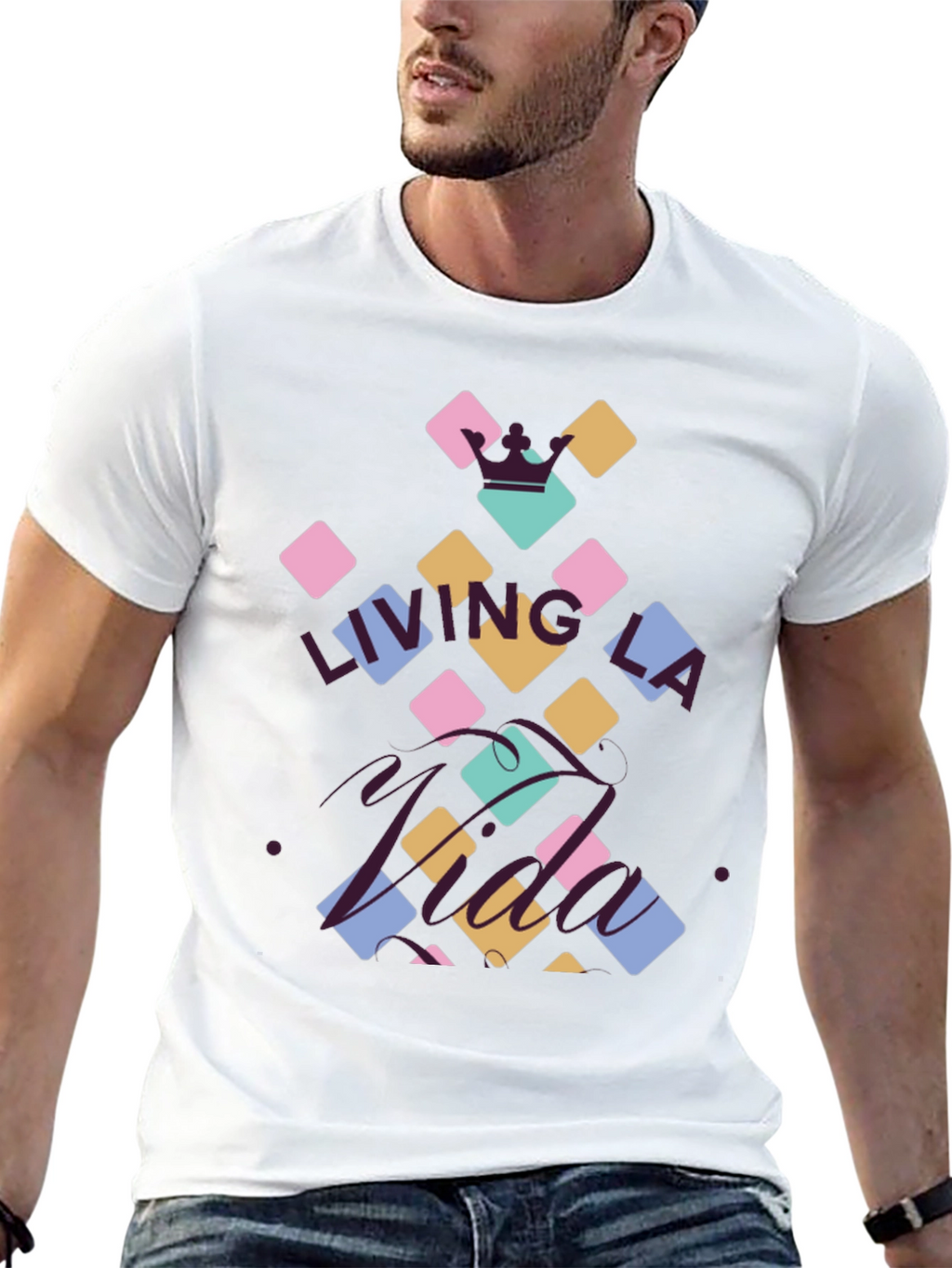 Living La Vida T-Shirt Casual Graphic Tee