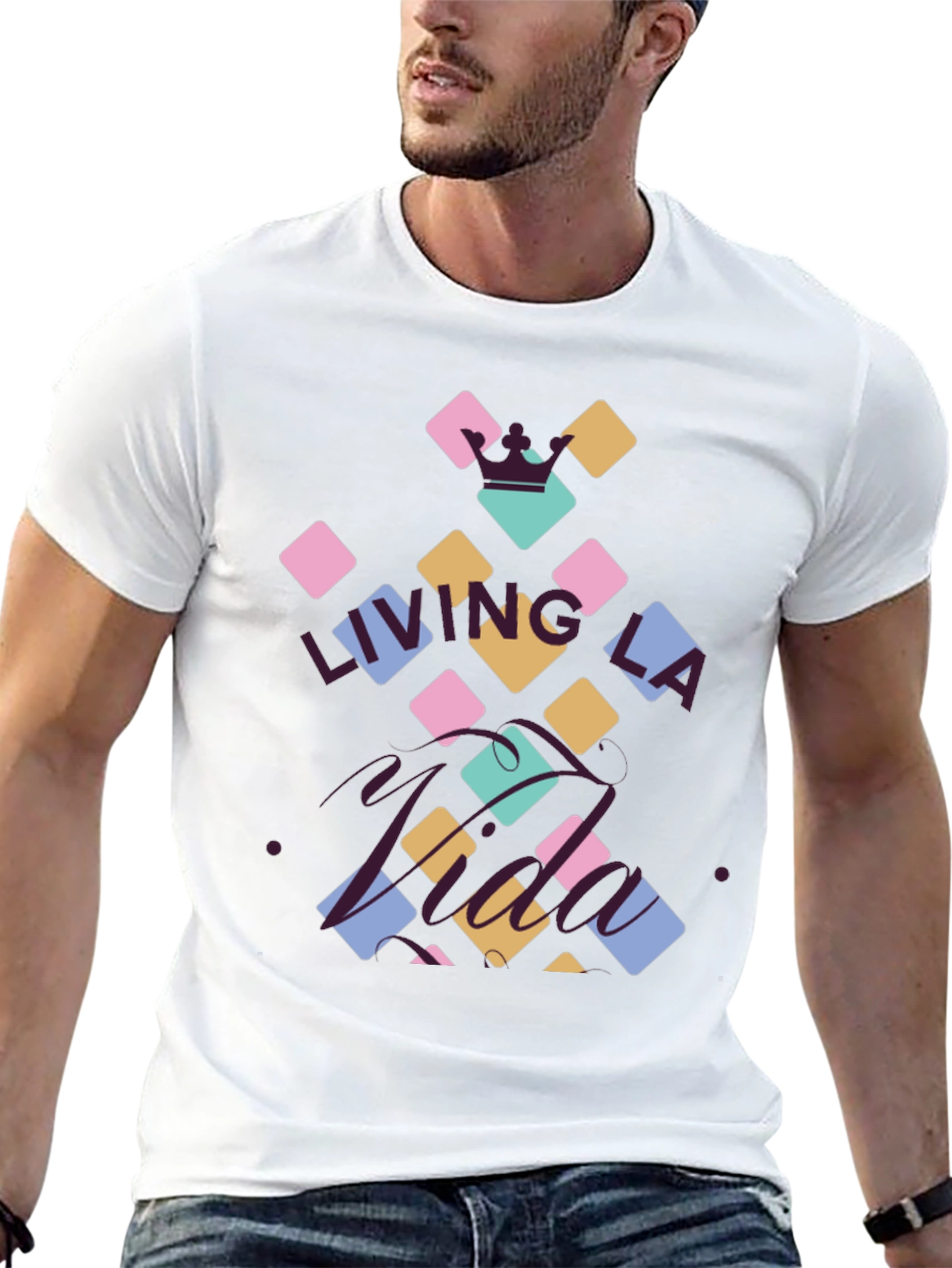 Living La Vida T-Shirt Casual Graphic Tee