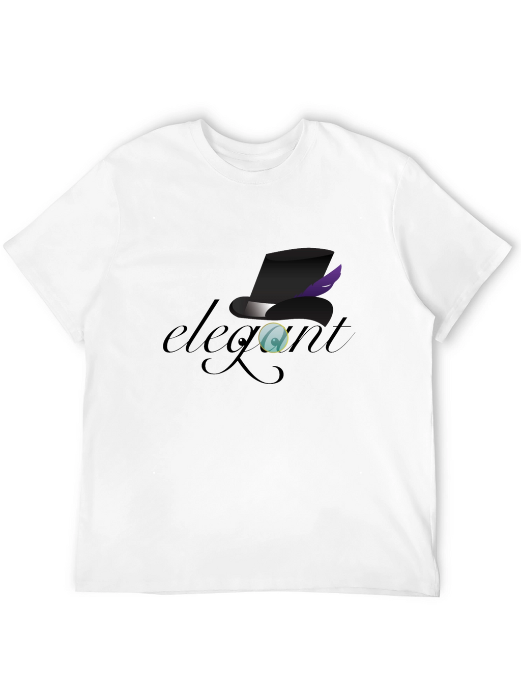 Elegant Top Hat Monocle Graphic T-Shirt