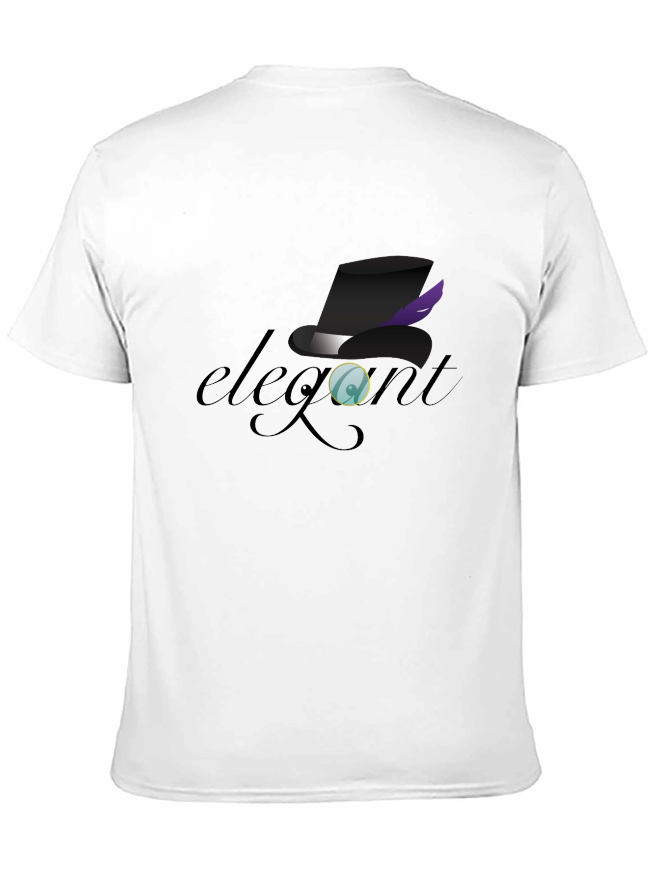 Elegant Top Hat Monocle Graphic T-Shirt