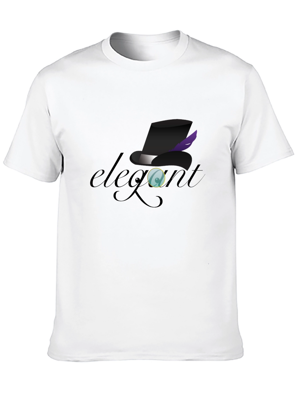 Elegant Top Hat Monocle Graphic T-Shirt