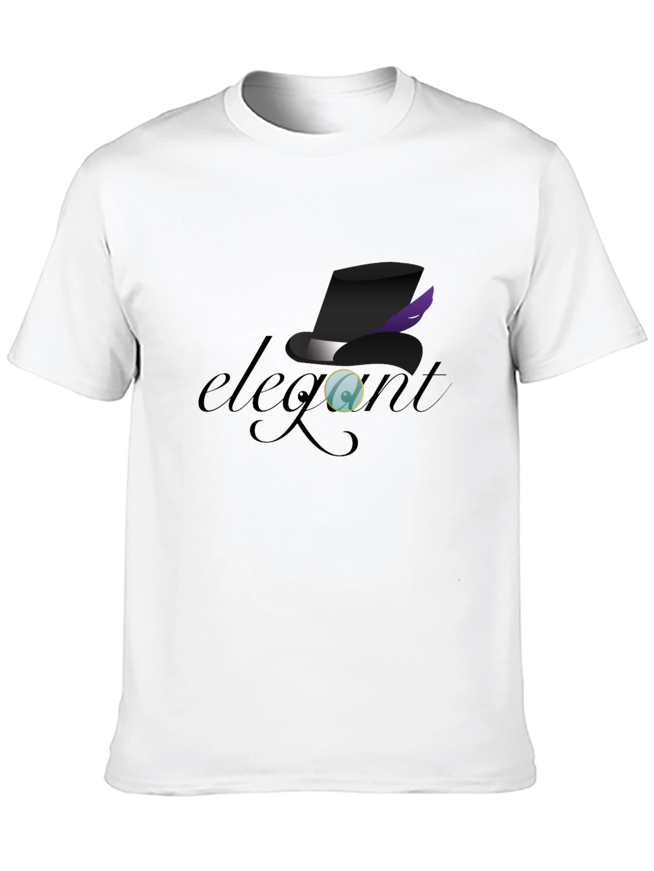 Elegant Top Hat Monocle Graphic T-Shirt