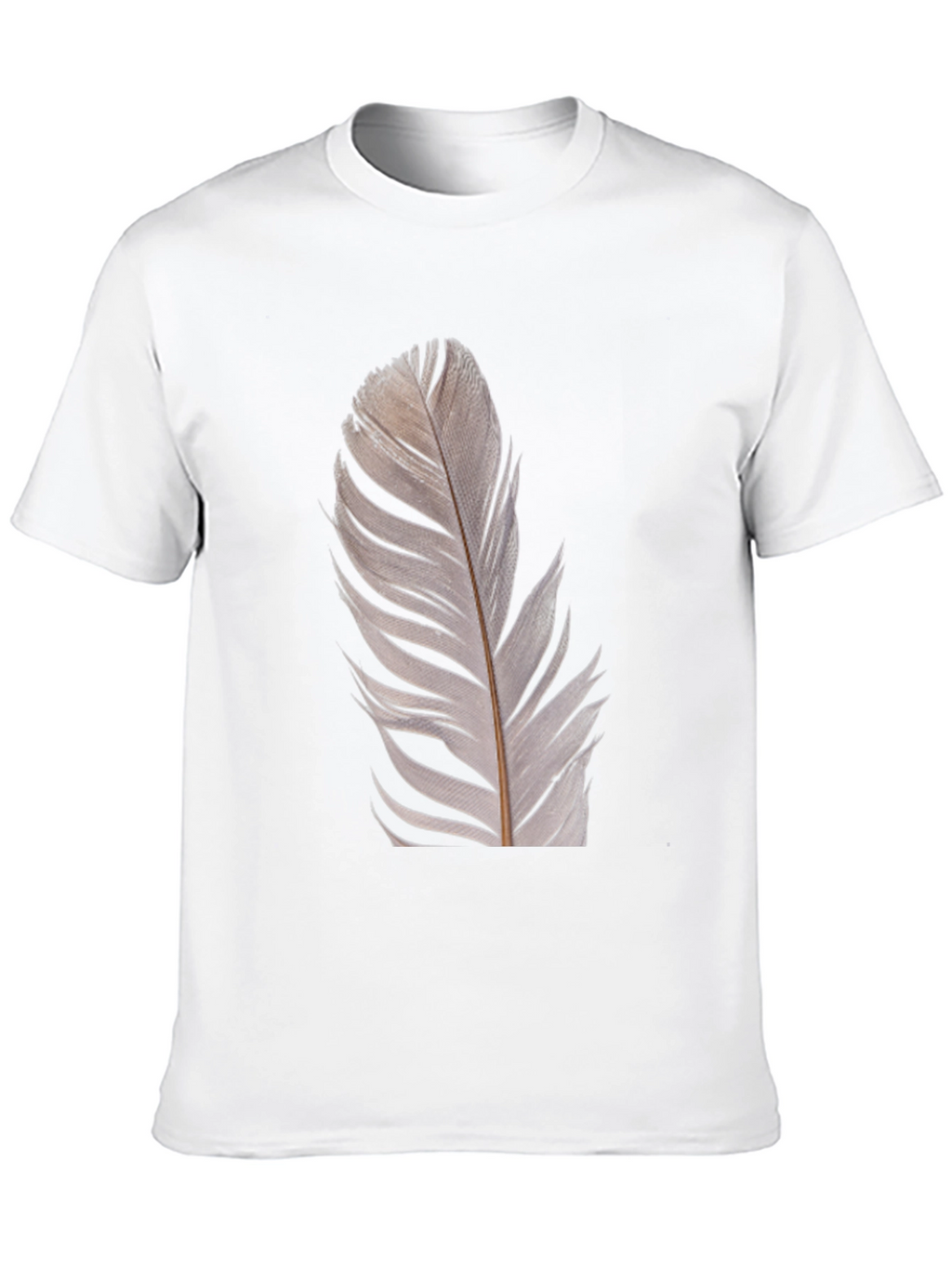 Feather Graphic Black T-Shirt | Modern Unisex Tee