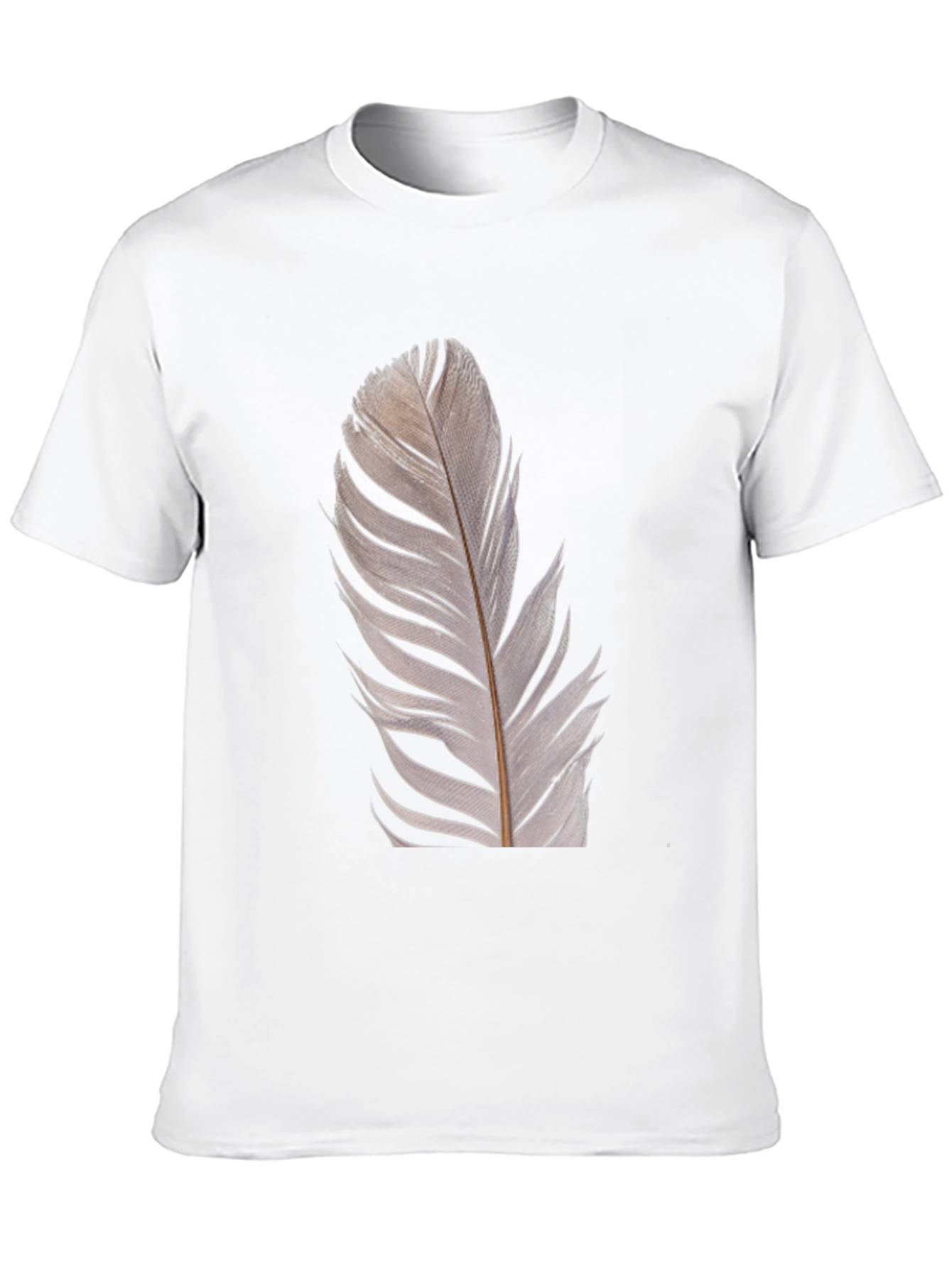 Feather Graphic Black T-Shirt | Modern Unisex Tee
