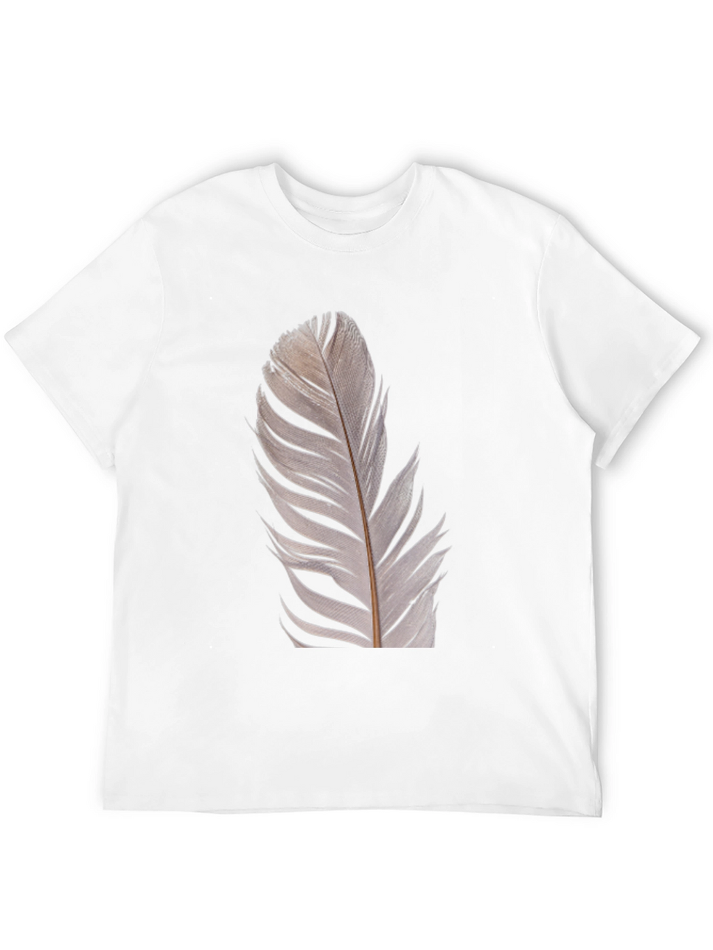 Feather Graphic Black T-Shirt | Modern Unisex Tee