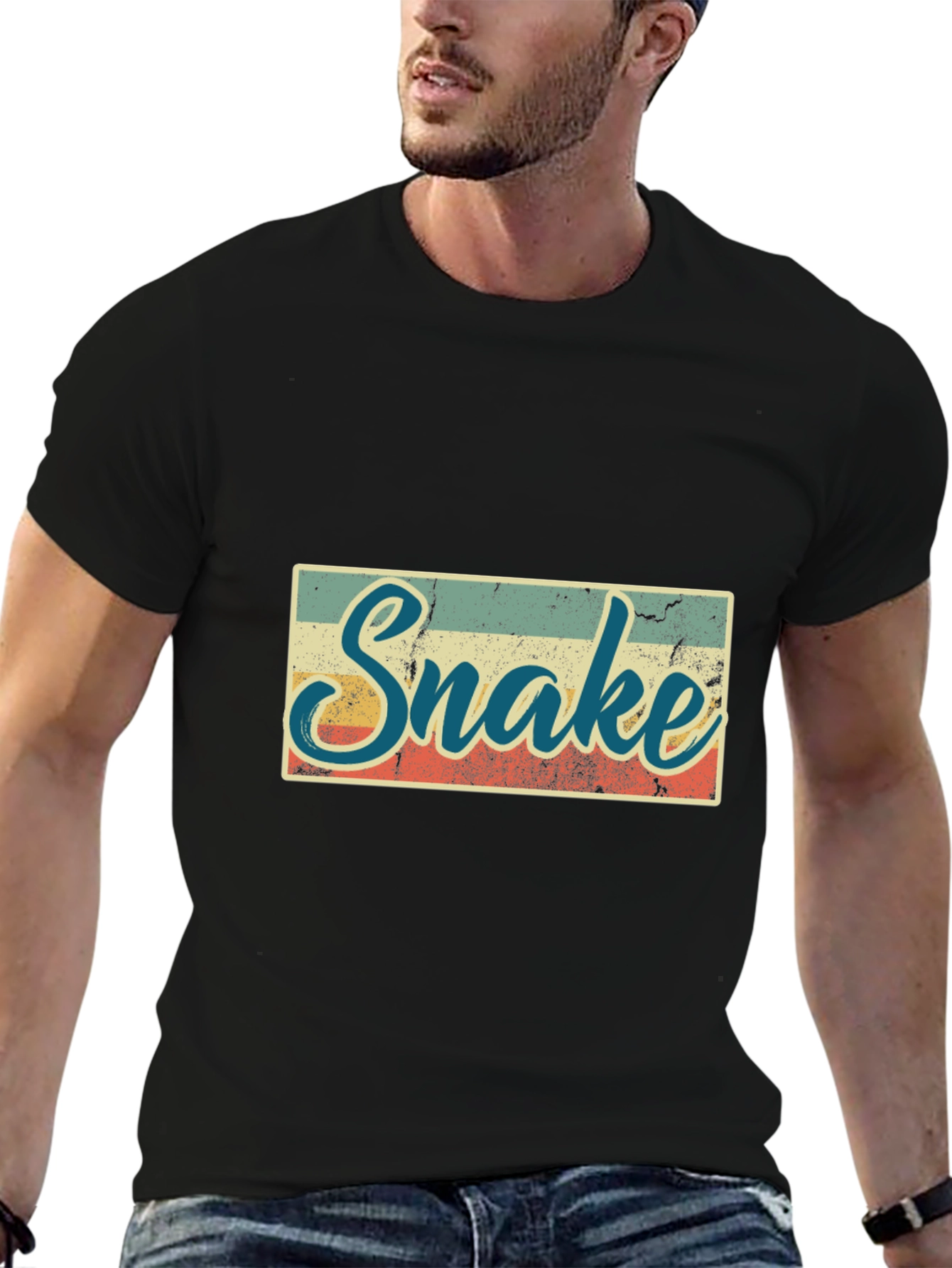 Vintage Snake T-Shirt - Retro Style Animal Tee
