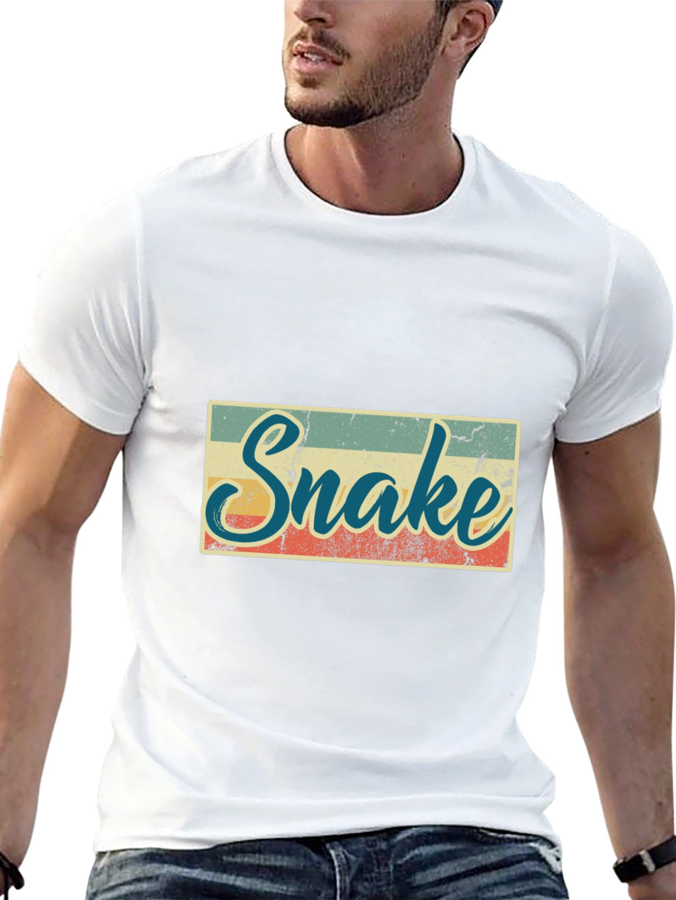 Vintage Snake T-Shirt - Retro Style Animal Tee