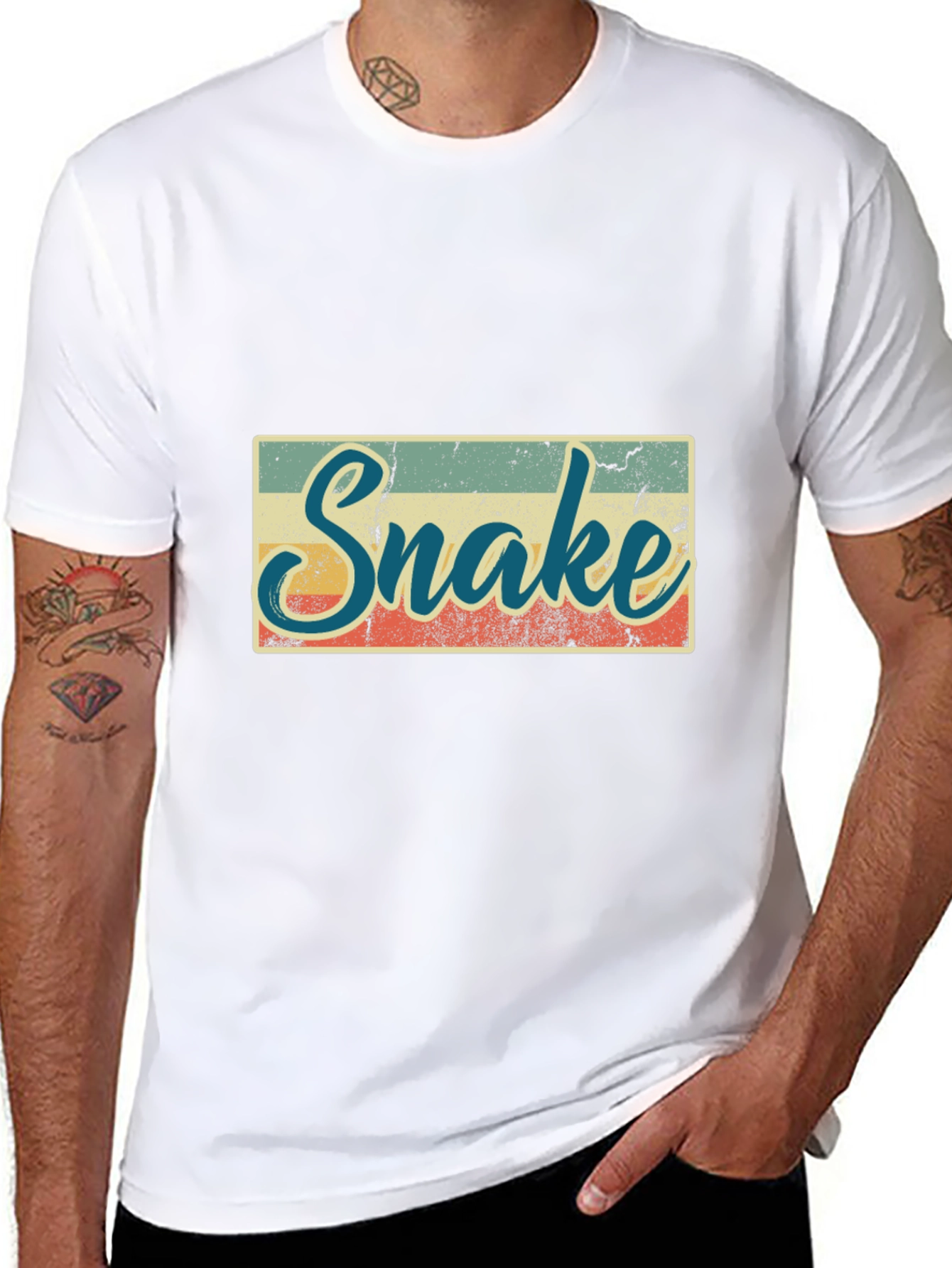 Vintage Snake T-Shirt - Retro Style Animal Tee