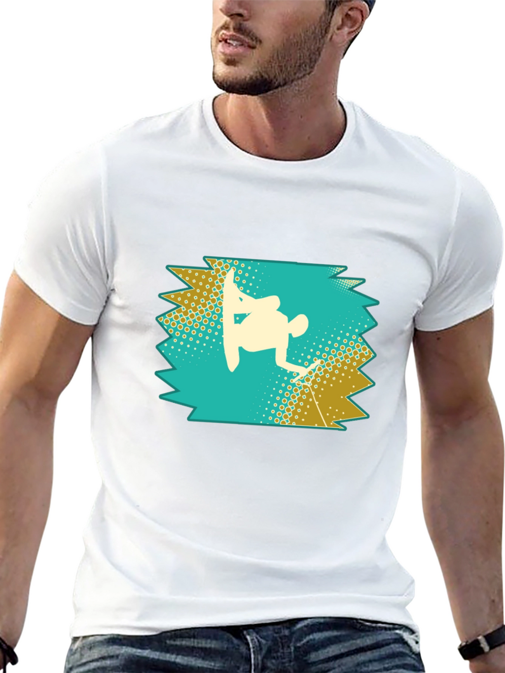 Snowboarder Silhouette Graphic Tee