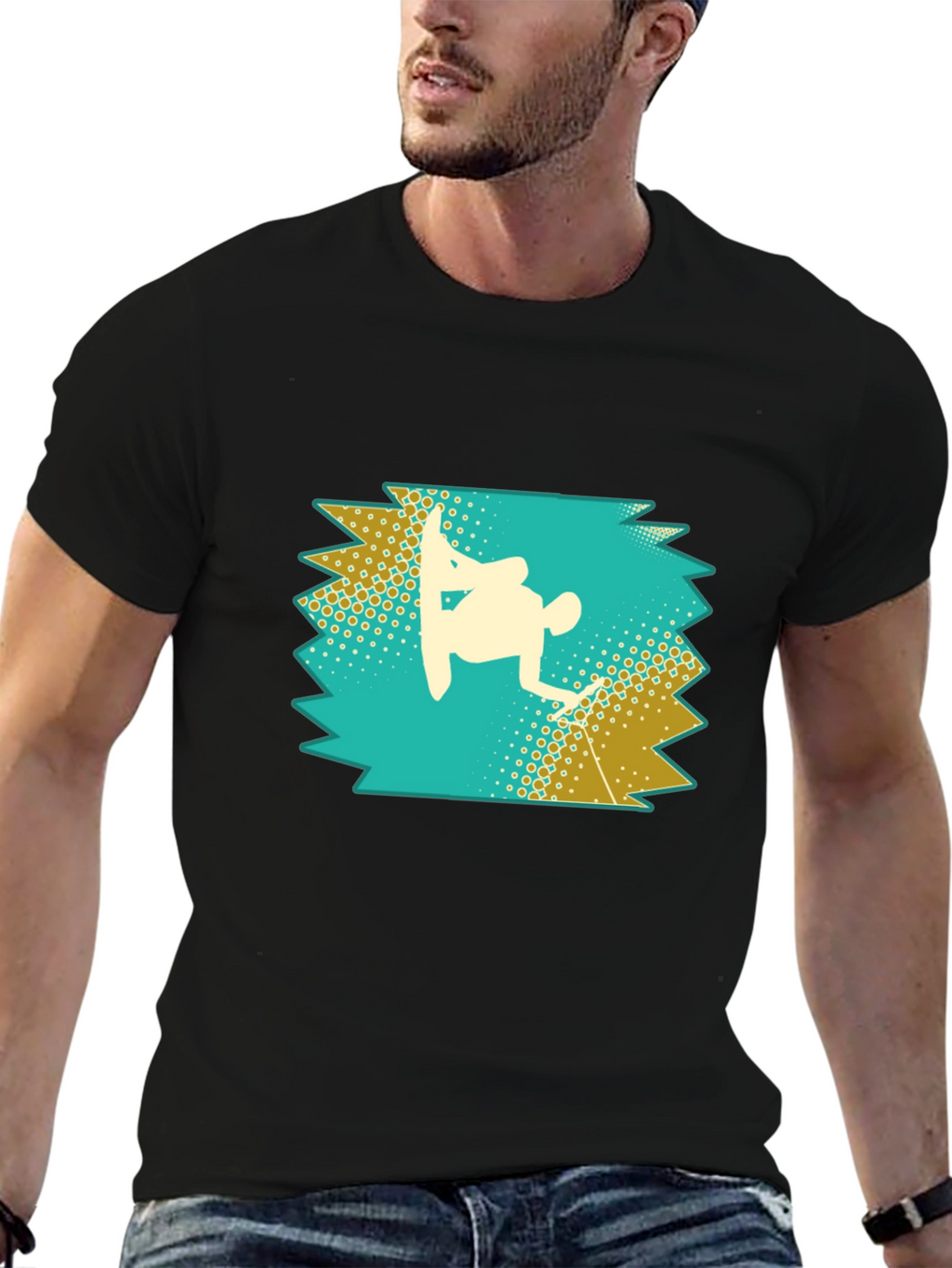 Snowboarder Silhouette Graphic Tee