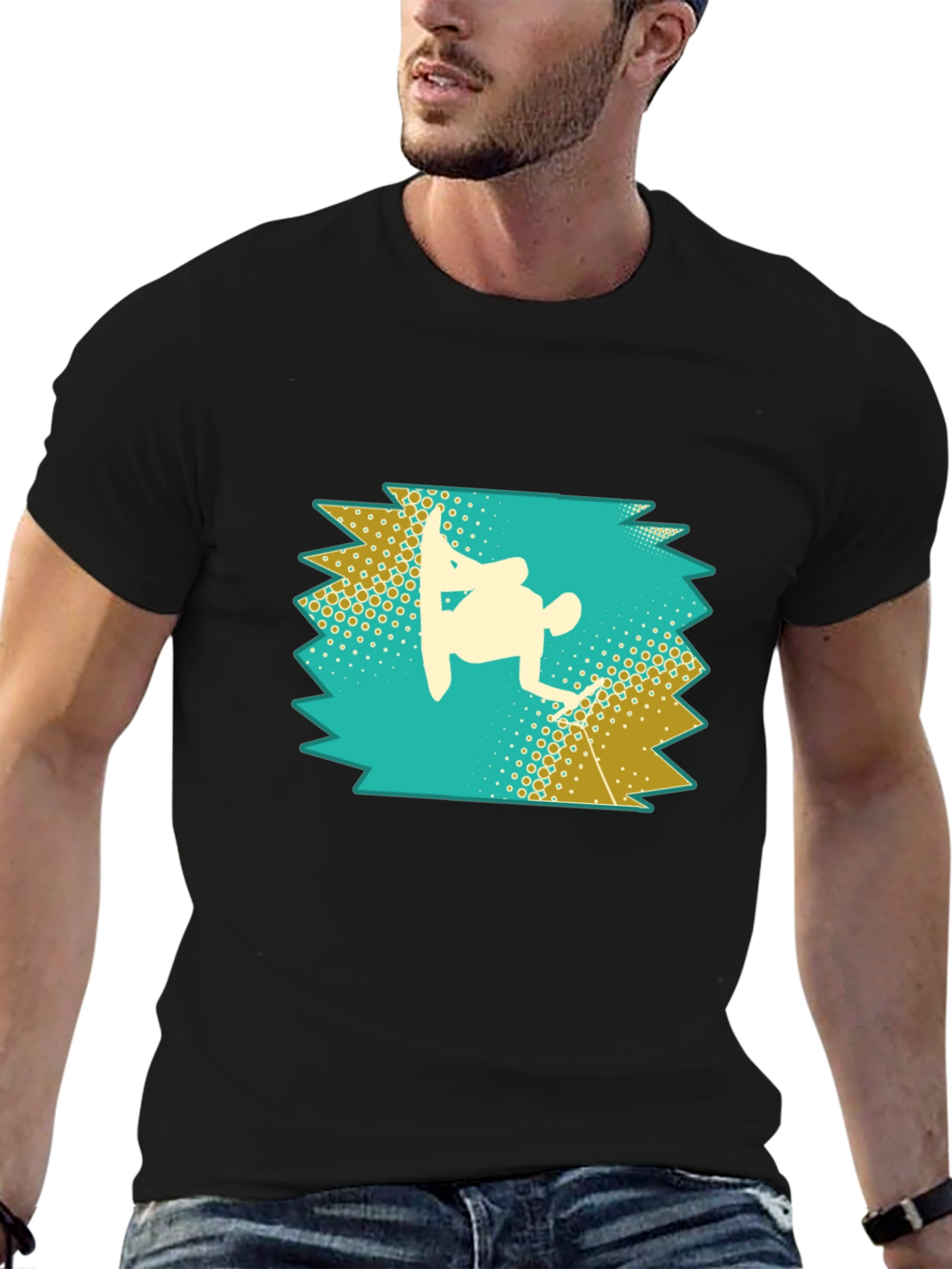 Snowboarder Silhouette Graphic Tee