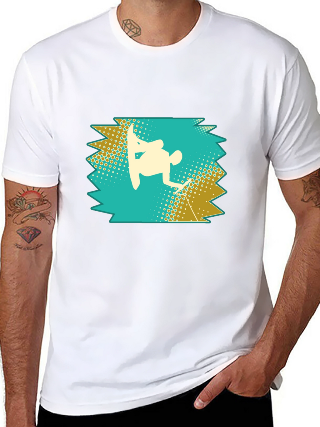 Snowboarder Silhouette Graphic Tee