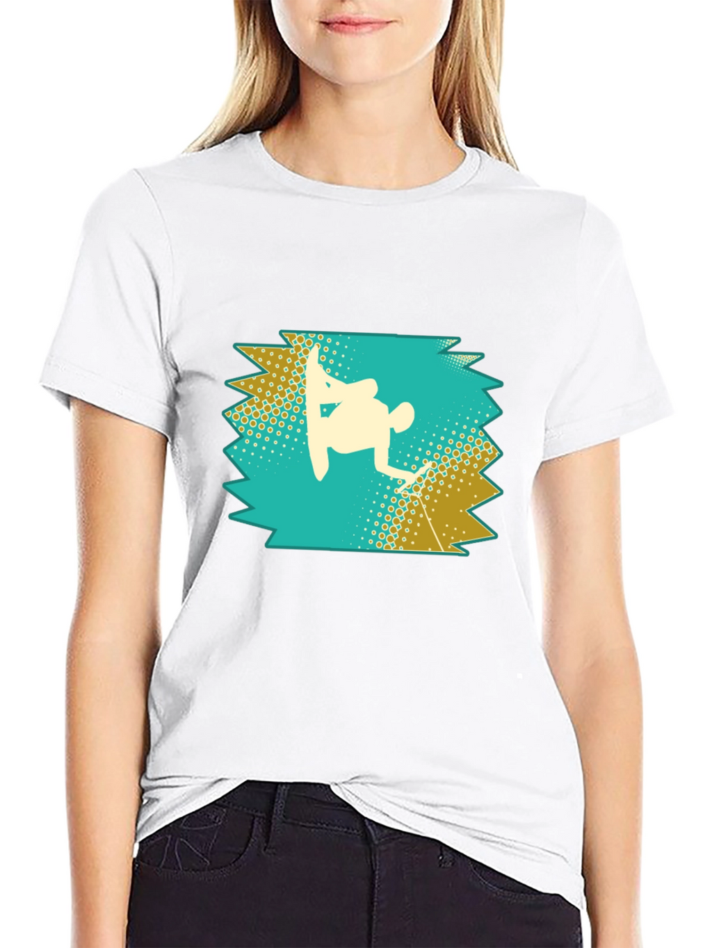 Snowboarder Silhouette Graphic Tee