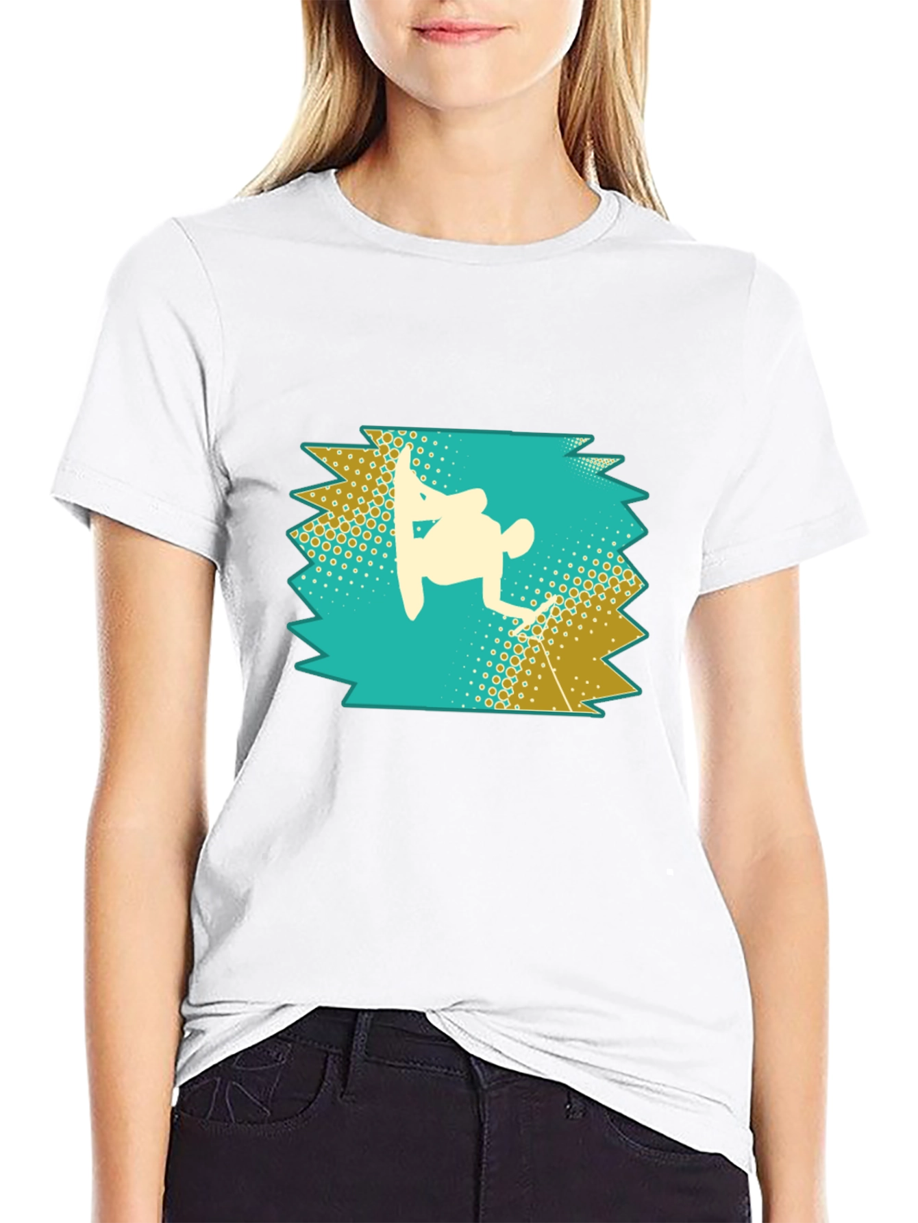 Snowboarder Silhouette Graphic Tee