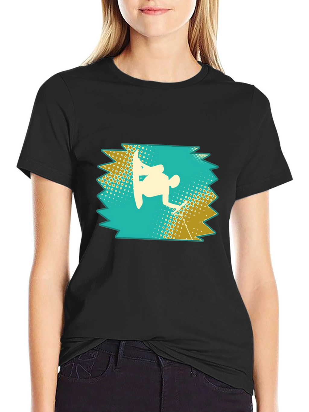 Snowboarder Silhouette Graphic Tee