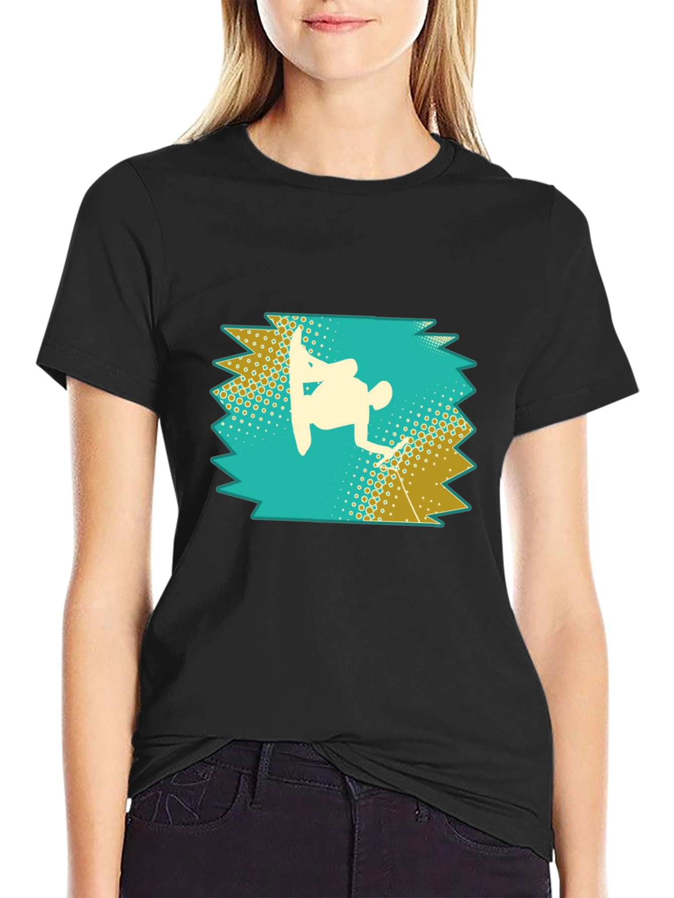 Snowboarder Silhouette Graphic Tee