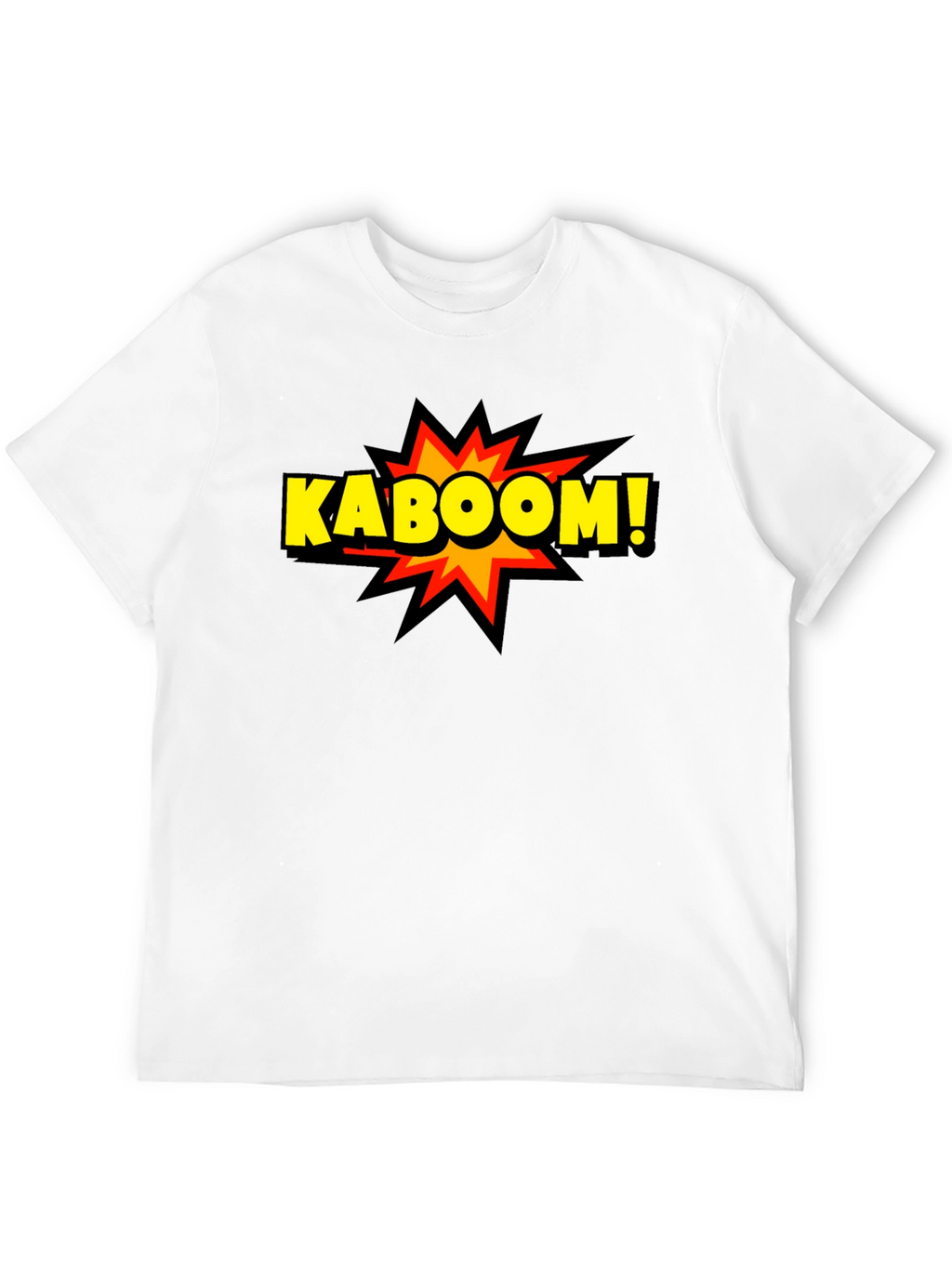 Kaboom! Graphic Print Black T-Shirt