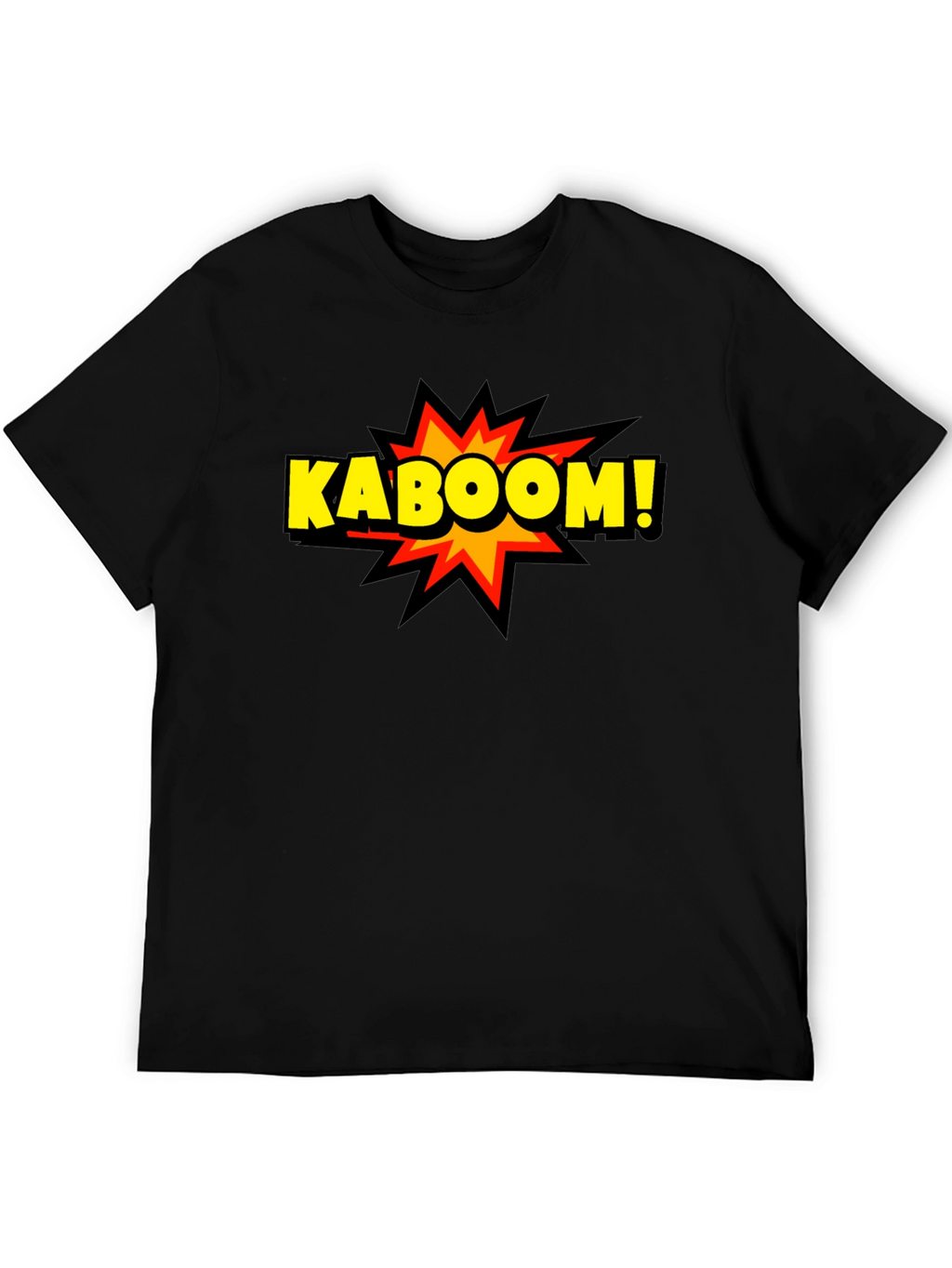 Kaboom! Graphic Print Black T-Shirt
