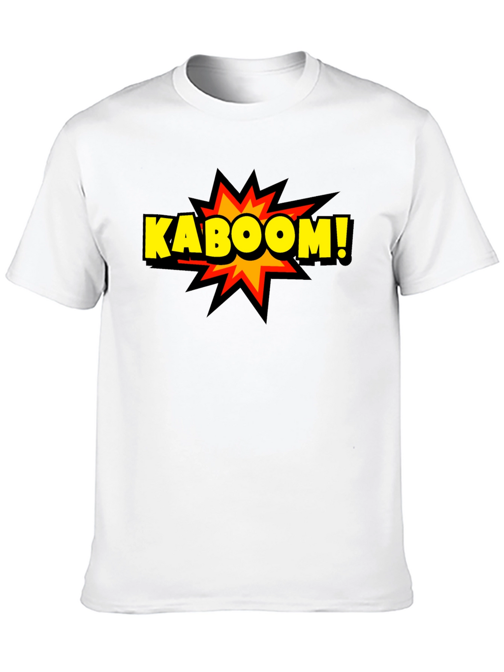 Kaboom! Graphic Print Black T-Shirt