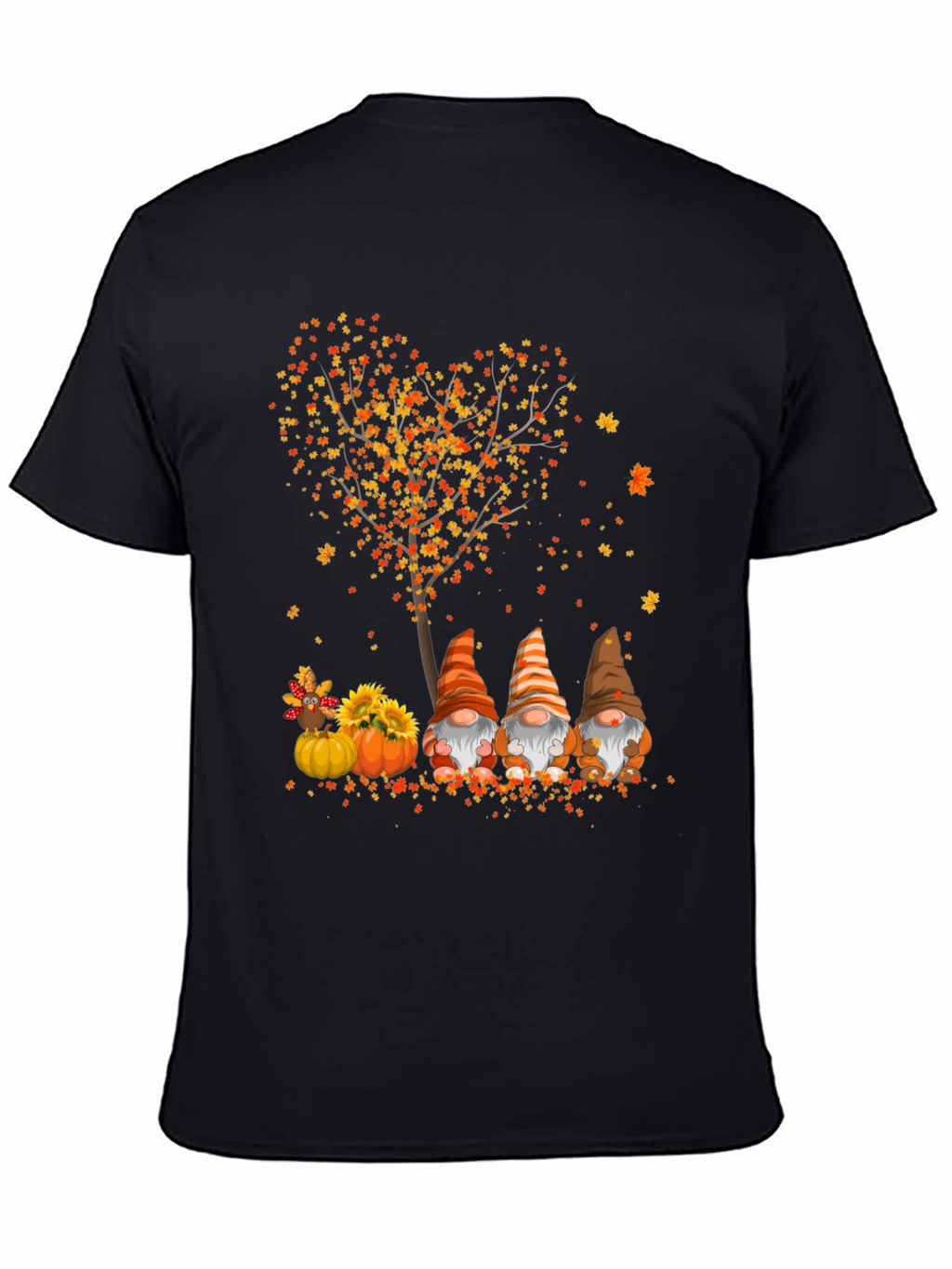 Fall Gnomes Thanksgiving T-Shirt - Cute Autumn Design