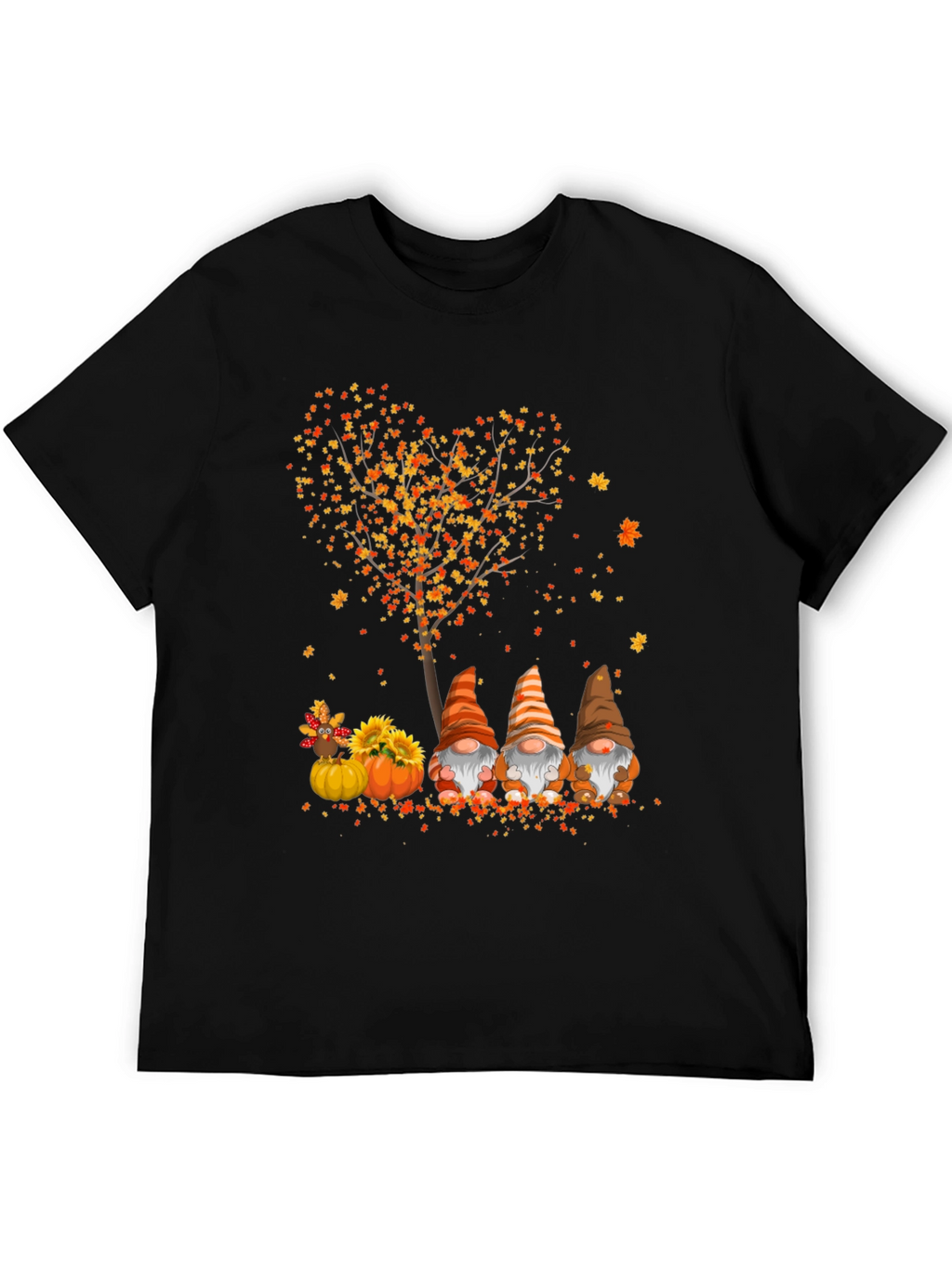 Fall Gnomes Thanksgiving T-Shirt - Cute Autumn Design