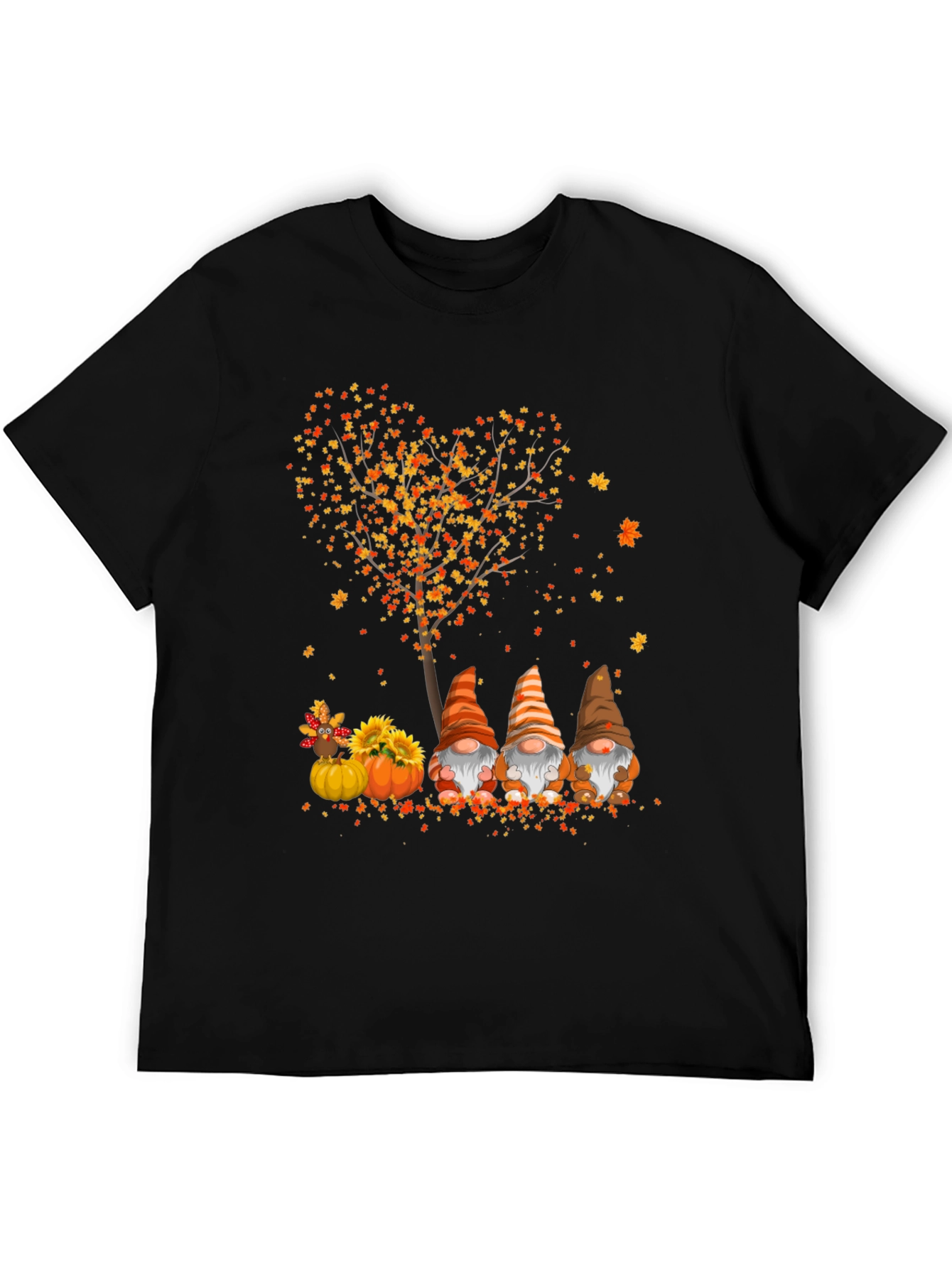 Fall Gnomes Thanksgiving T-Shirt - Cute Autumn Design