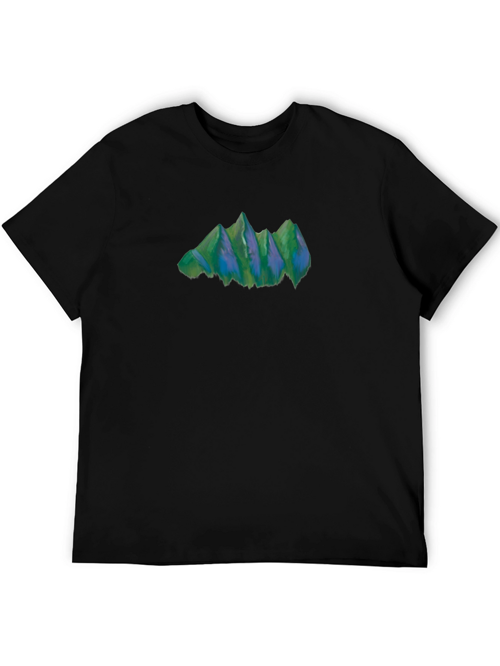 Mountain Graphic Tee - Nature Inspired Black T-Shirt