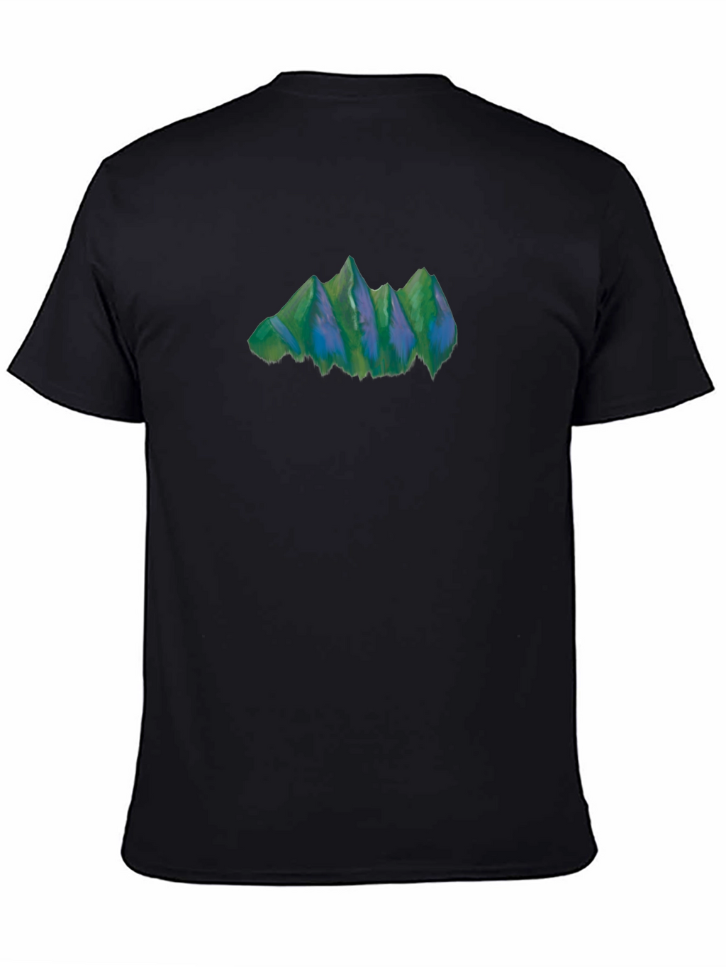 Mountain Graphic Tee - Nature Inspired Black T-Shirt