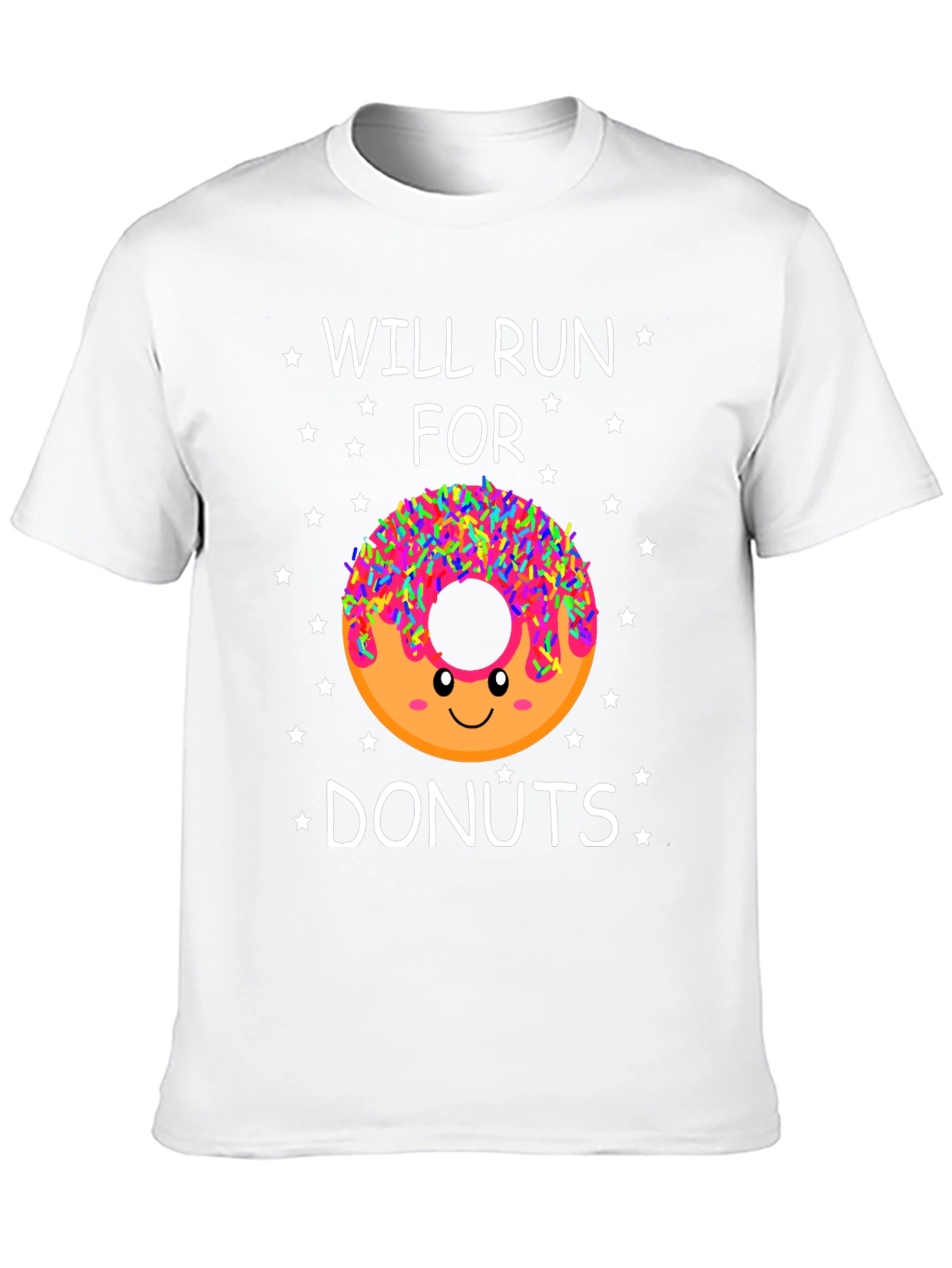Will Run for Donuts T-Shirt - Funny Dessert Lover Tee