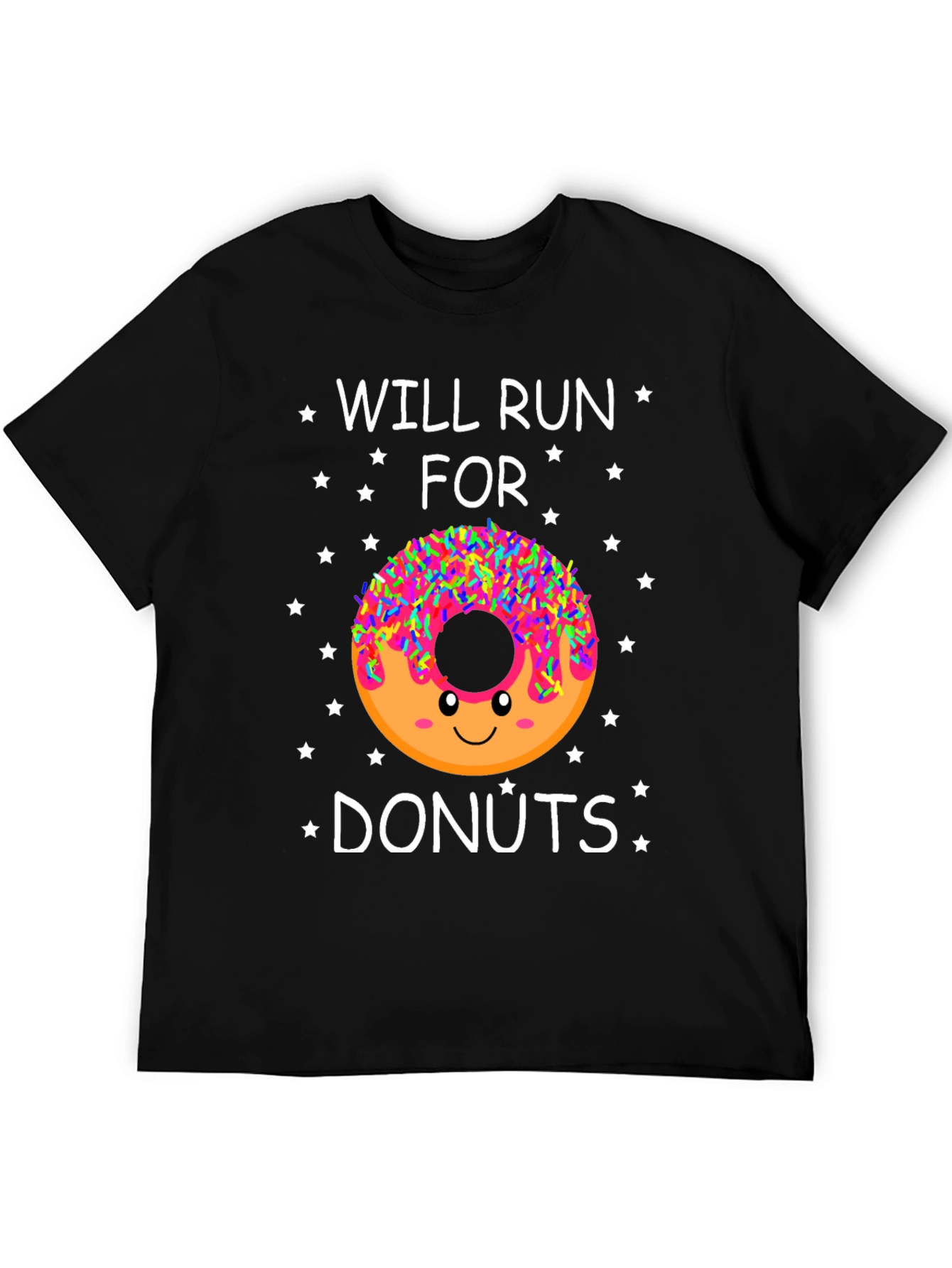 Will Run for Donuts T-Shirt - Funny Dessert Lover Tee