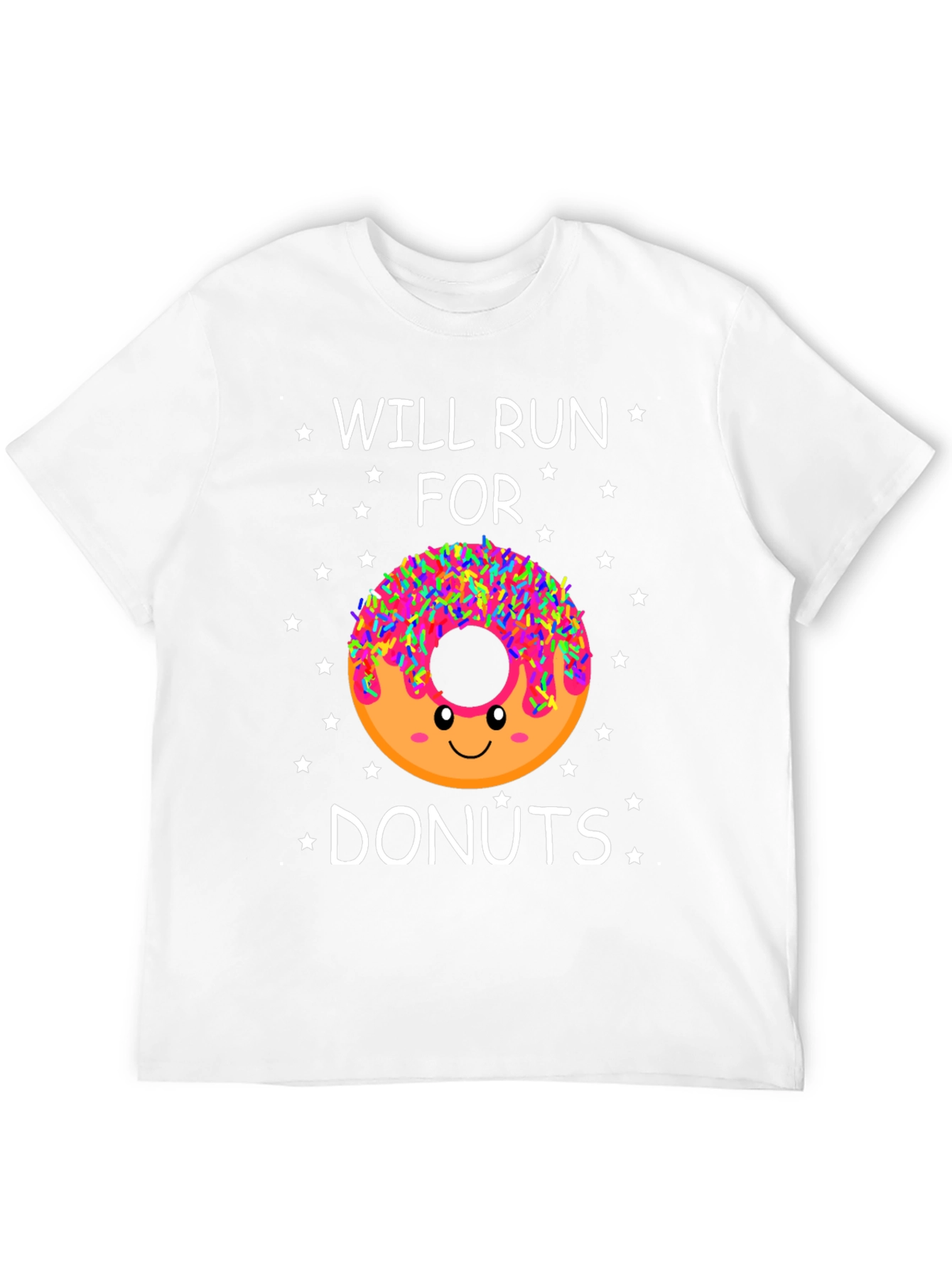 Will Run for Donuts T-Shirt - Funny Dessert Lover Tee