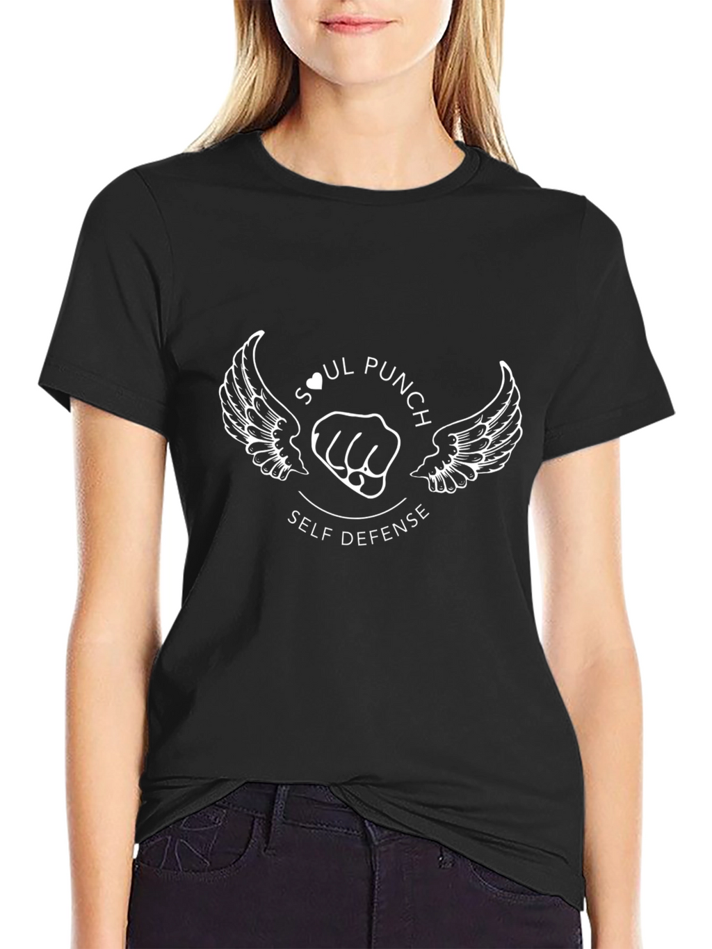 Soul Punch Self Defense Black T-Shirt