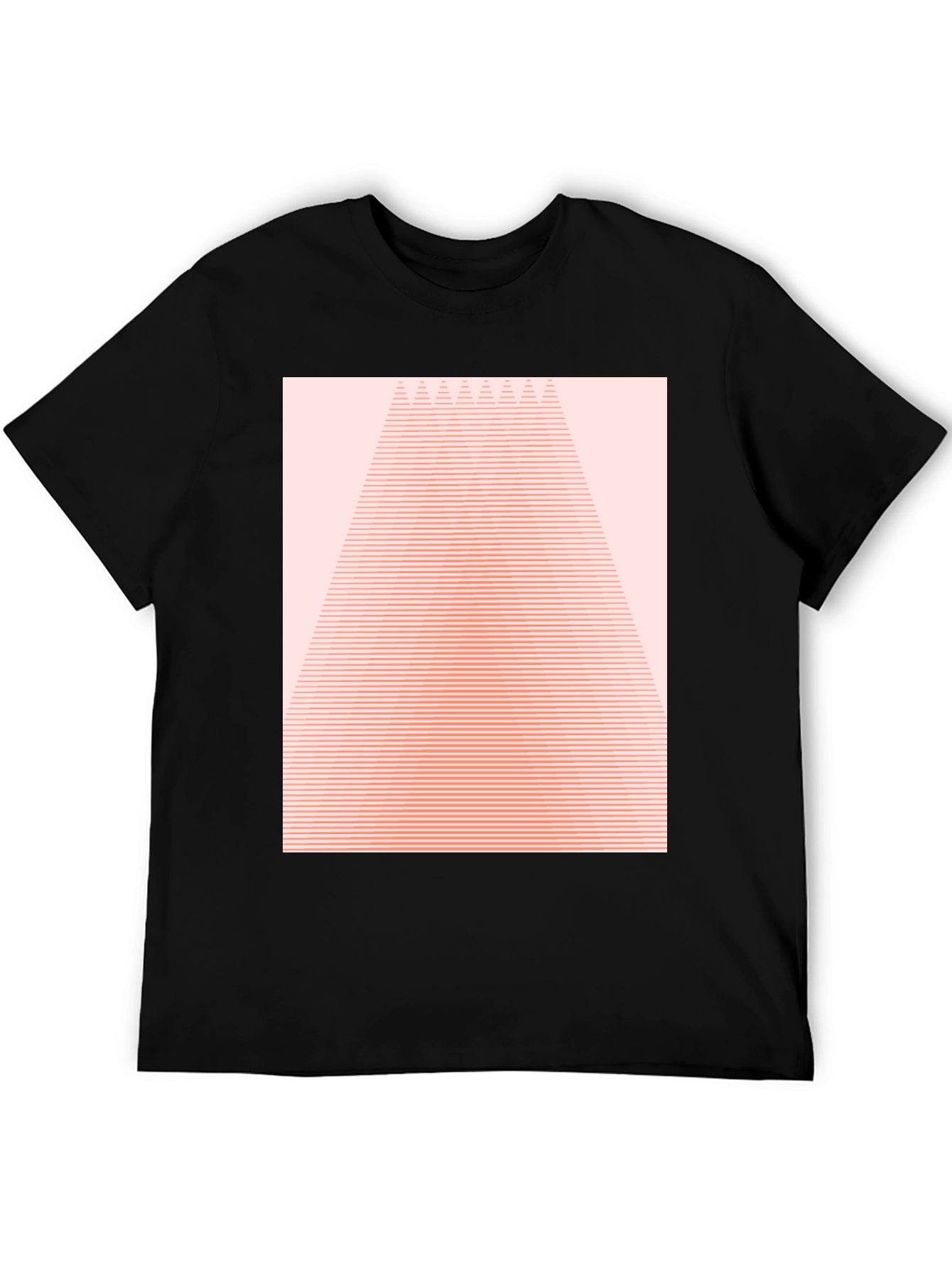 Geometric Lines Graphic Tee - Modern Style