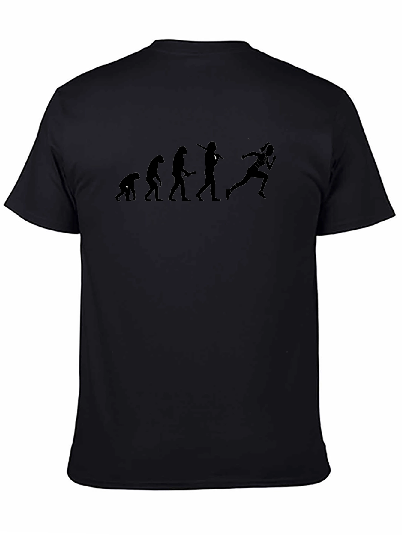 Evolution of a Runner Black T-Shirt