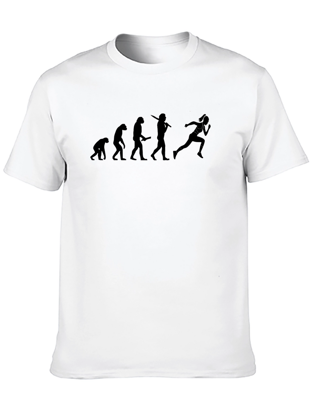 Evolution of a Runner Black T-Shirt