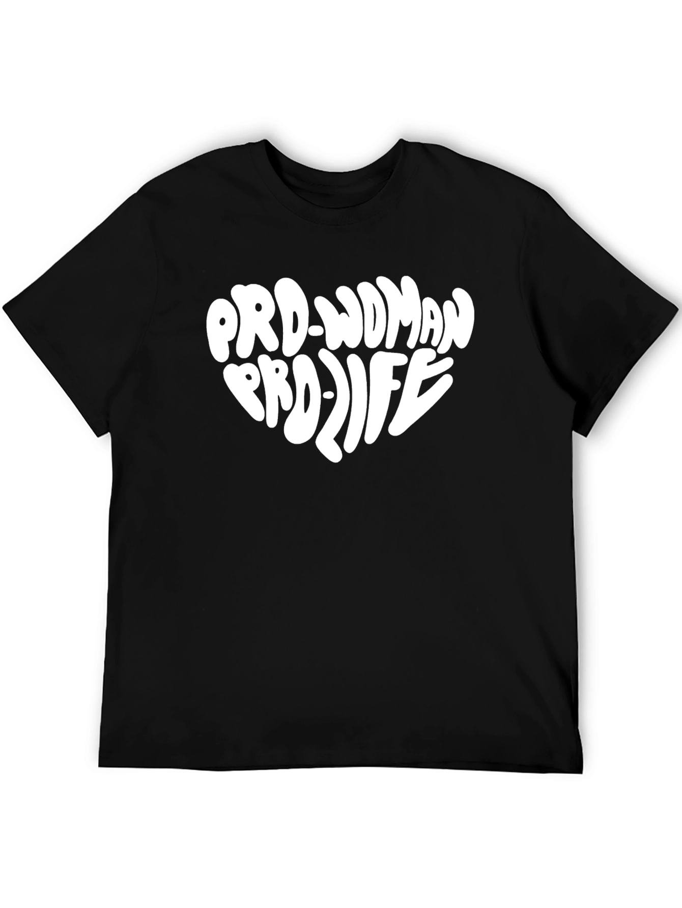 Pro-Woman Pro-Life Heart Graphic T-Shirt