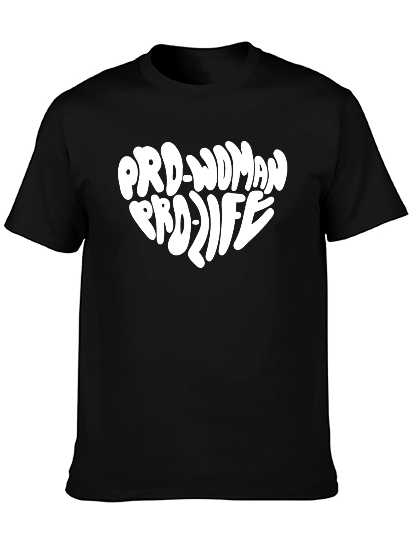 Pro-Woman Pro-Life Heart Graphic T-Shirt